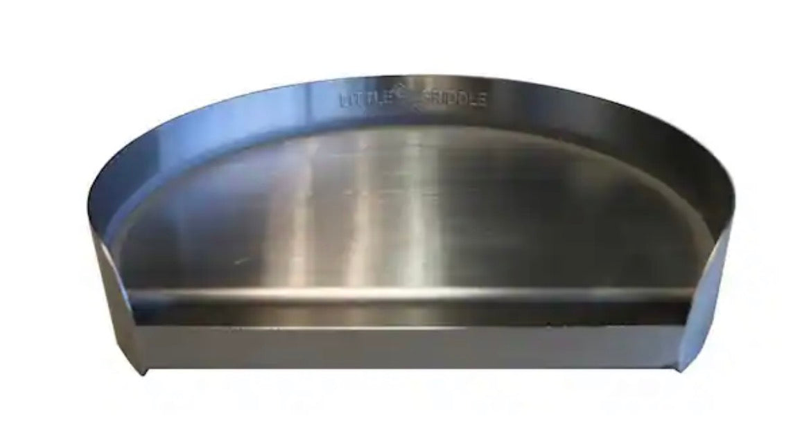 14 in. Round Stainless Steel Griddle for Kamado and Charcoal Grills