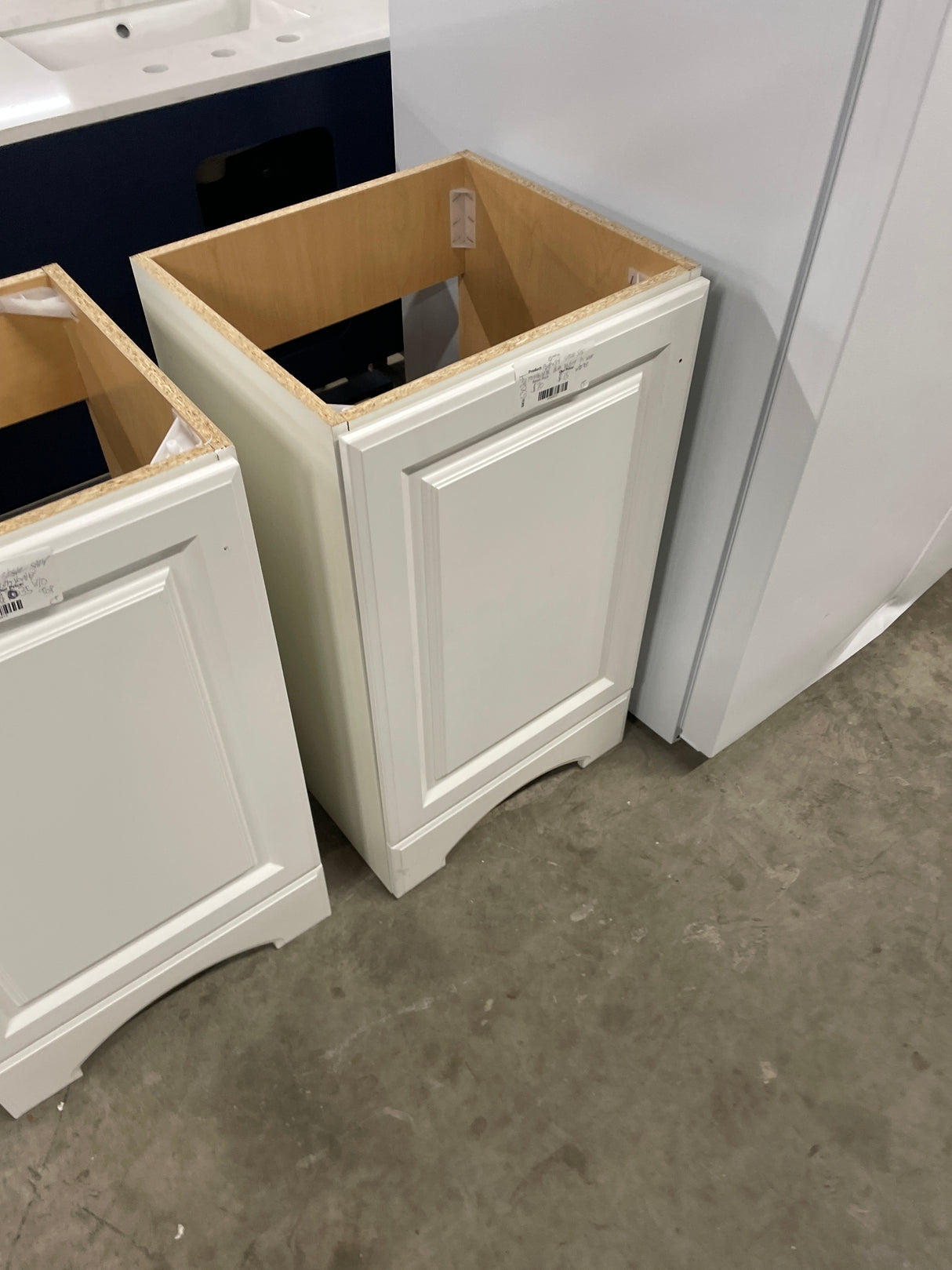 19 in. W x 18 in. D x 34 in. H Single Sink Freestanding Bath Vanity in White without Top