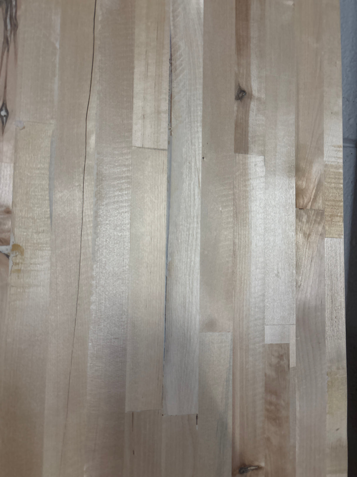 8 ft. L x 25 in. D Unfinished Birch Solid Wood Butcher Block Countertop with Square Edge