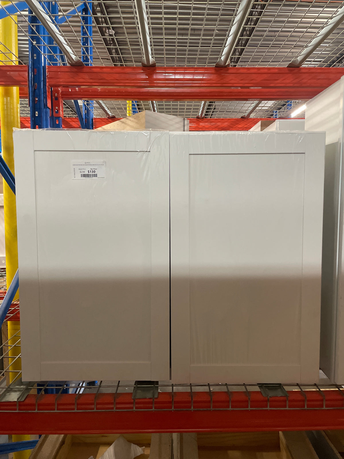 Westfield Feather White Shaker Stock Assembled Wall Kitchen Cabinet (36 in. W x 12 in. D x 30 in. H)