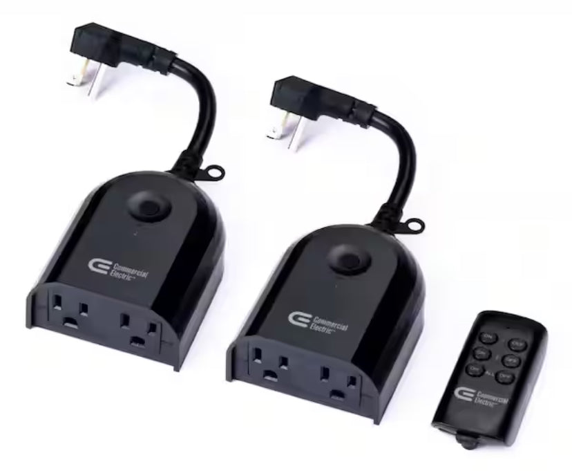 Wireless Indoor/Outdoor Remote Control with 2 Rev