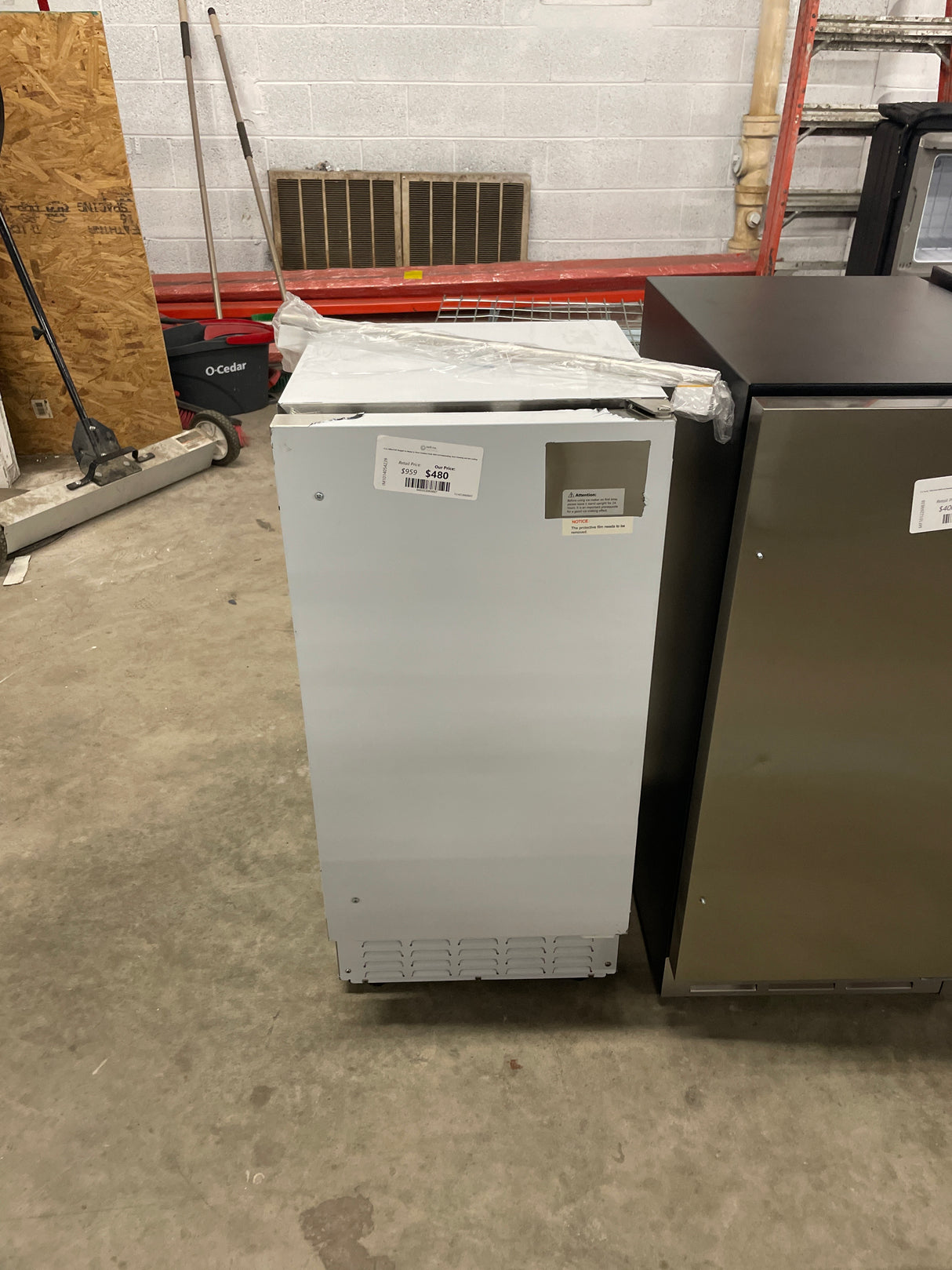 15 in. 66lbs/24H Nugget Ice Maker in Silver Stainless Steel, Bulit-in/Freestanding, Auto-Cleaning and fast cooling