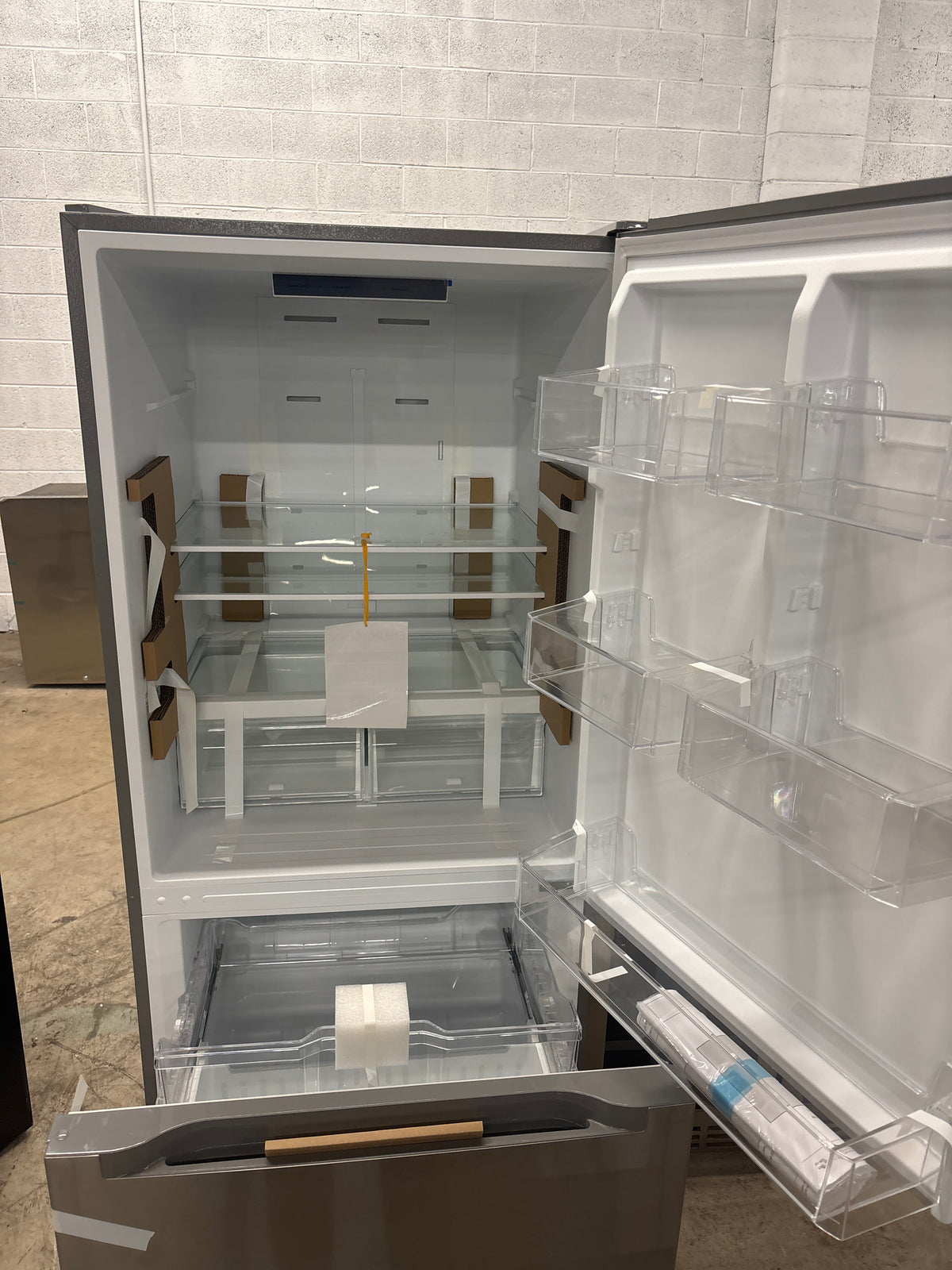 18.7 cu. ft. Bottom Freezer Refrigerator in Stainless Steel