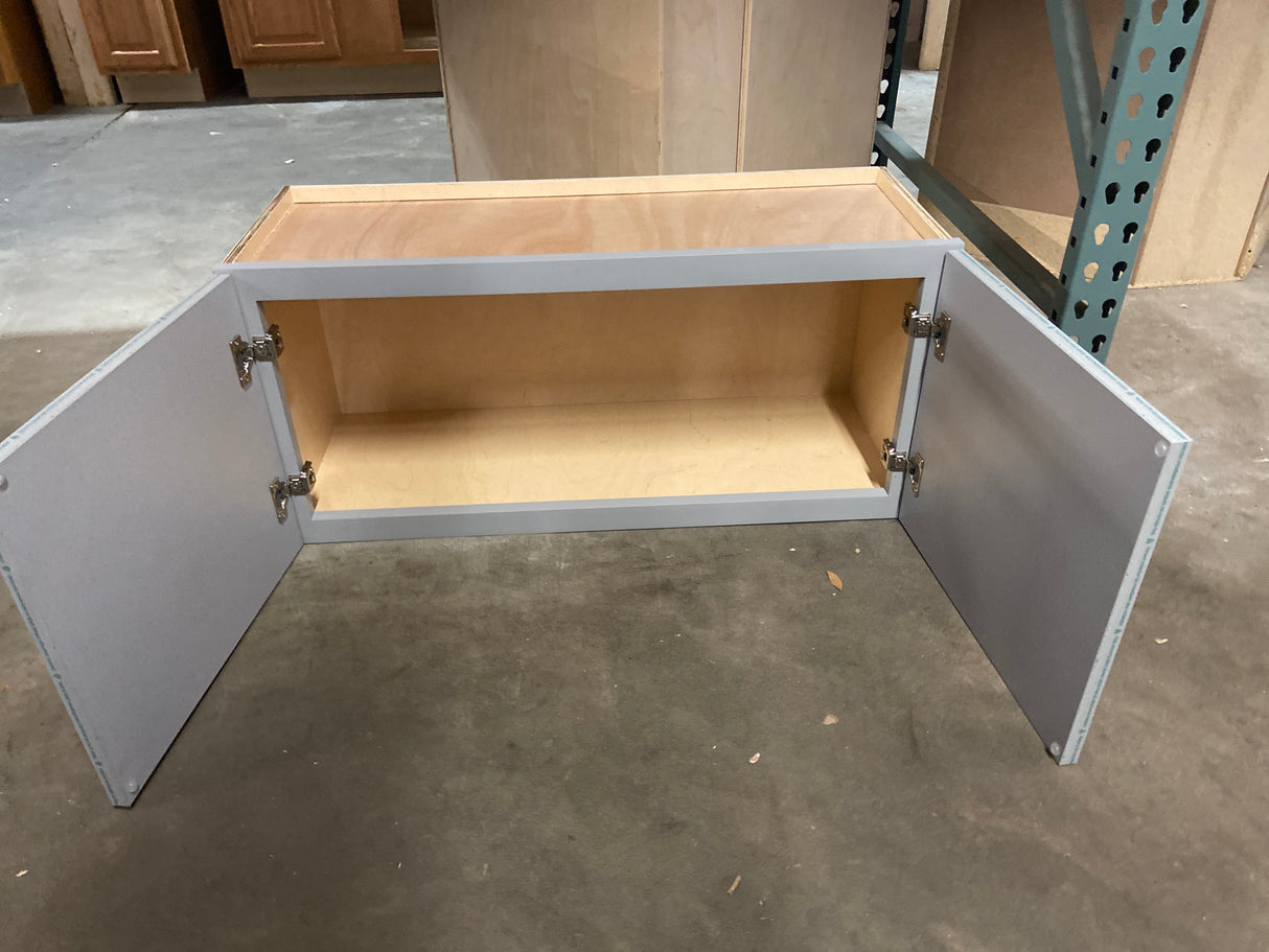 33 W x 15 H x 12 D Plywood Kitchen Cabinet Wall in Gris Metallic