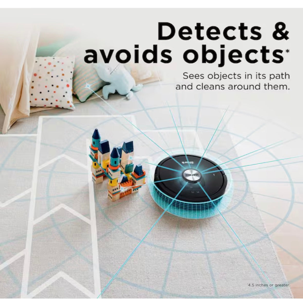 Matrix Self Emptying 13.39 in. Robotic Vacuum with Smart Navigation Self-Cleaning Brushroll in Black