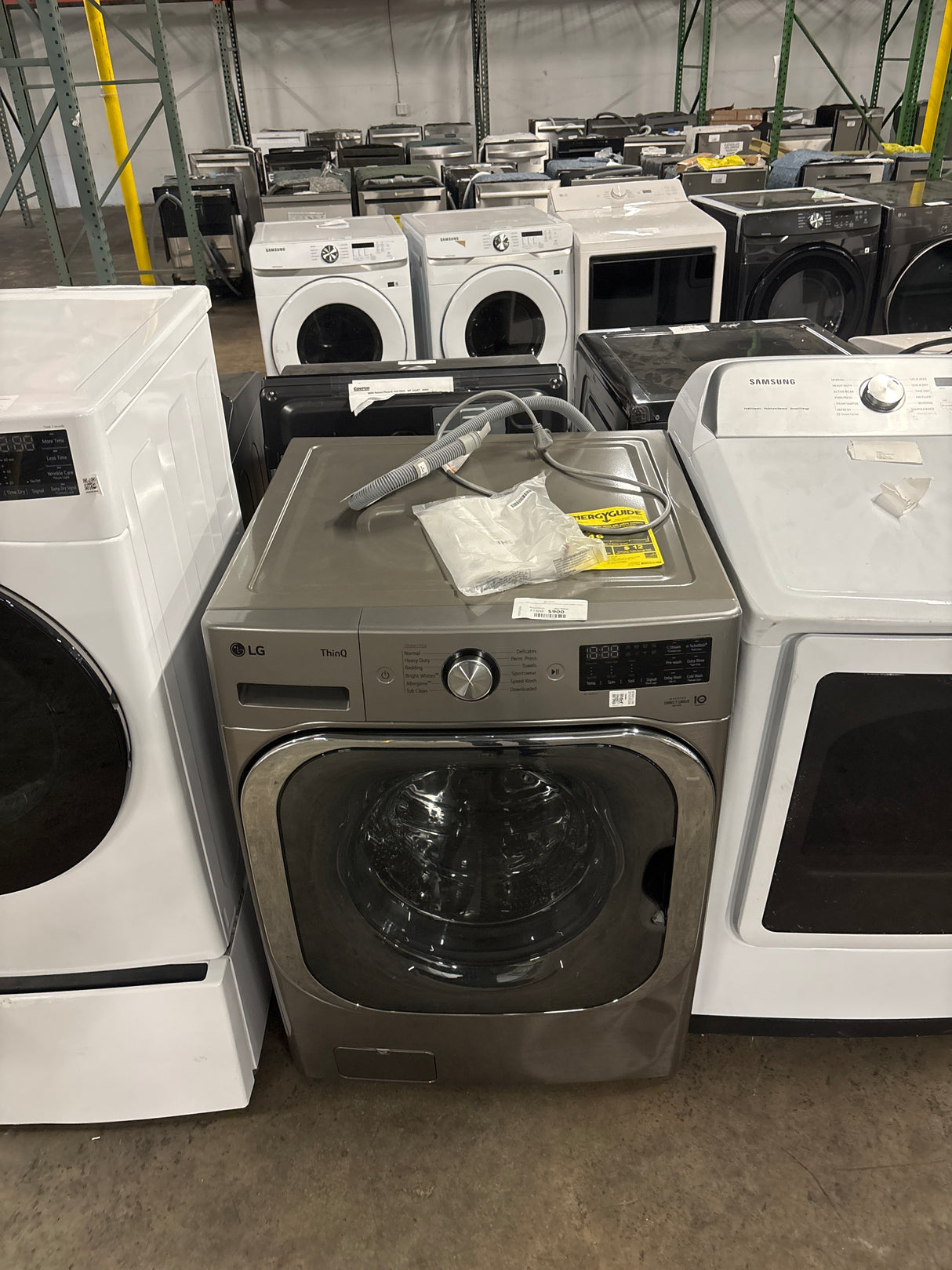 LG 5.2 cu. ft. Mega Capacity Smart Wi-Fi Enabled Front Load Washer with TurboWash and Built-In Intelligence