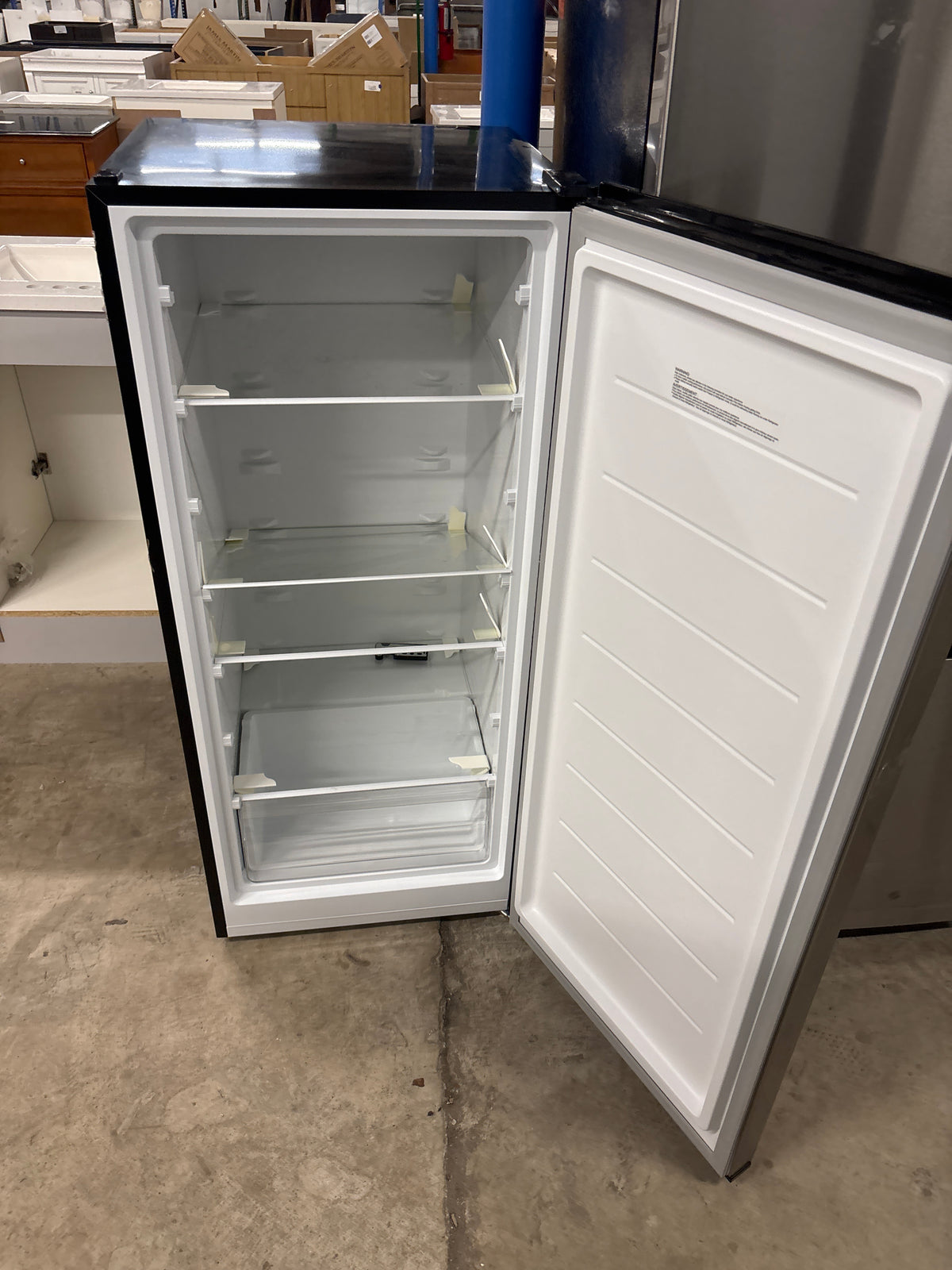 7.1 cu. ft. Manual Defrost Convertible Upright Freezer in Stainless Steel Look