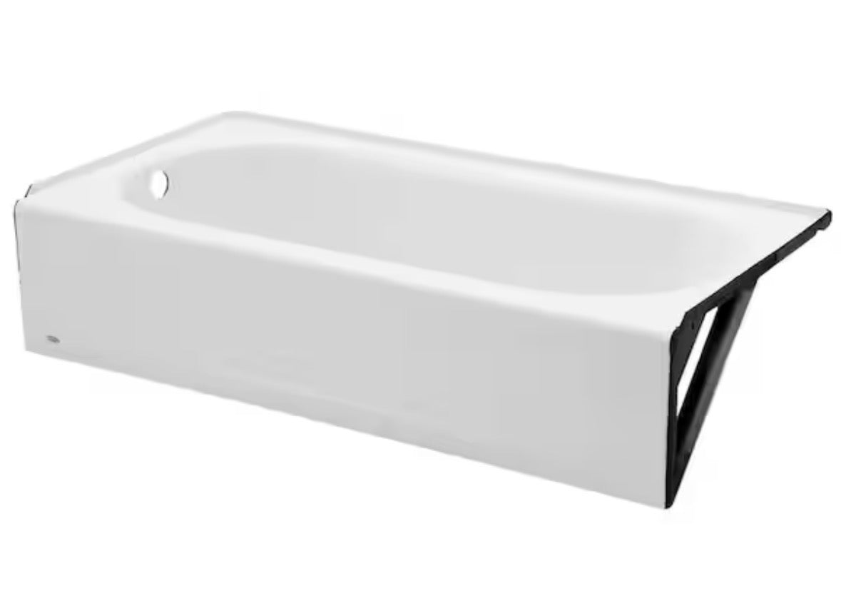 Princeton 60 in. Left Hand Drain Rectangular Alcove Bathtub in White