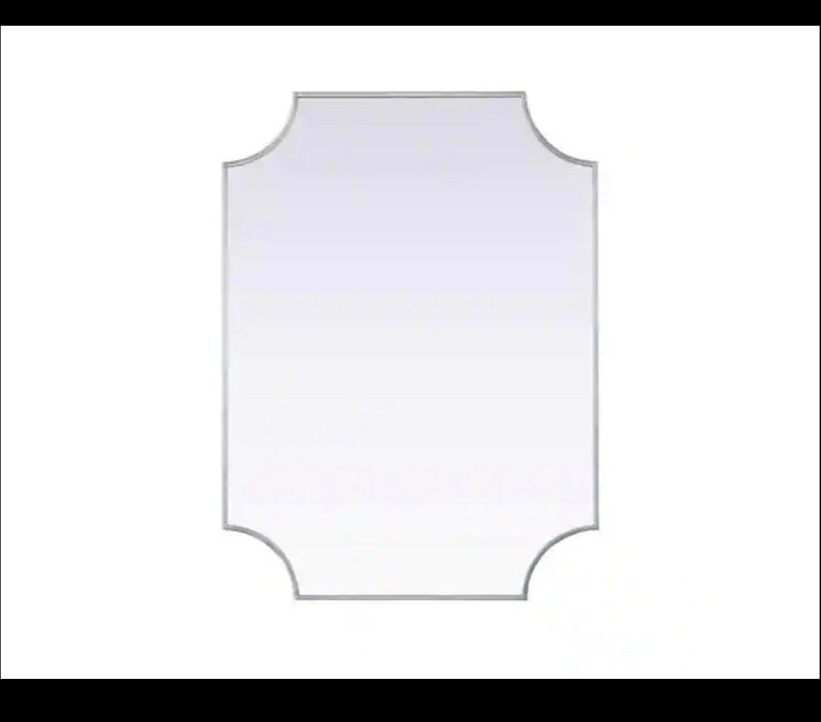 Brass 22 in. W x 30 in. H Rectangle Wall Mirror