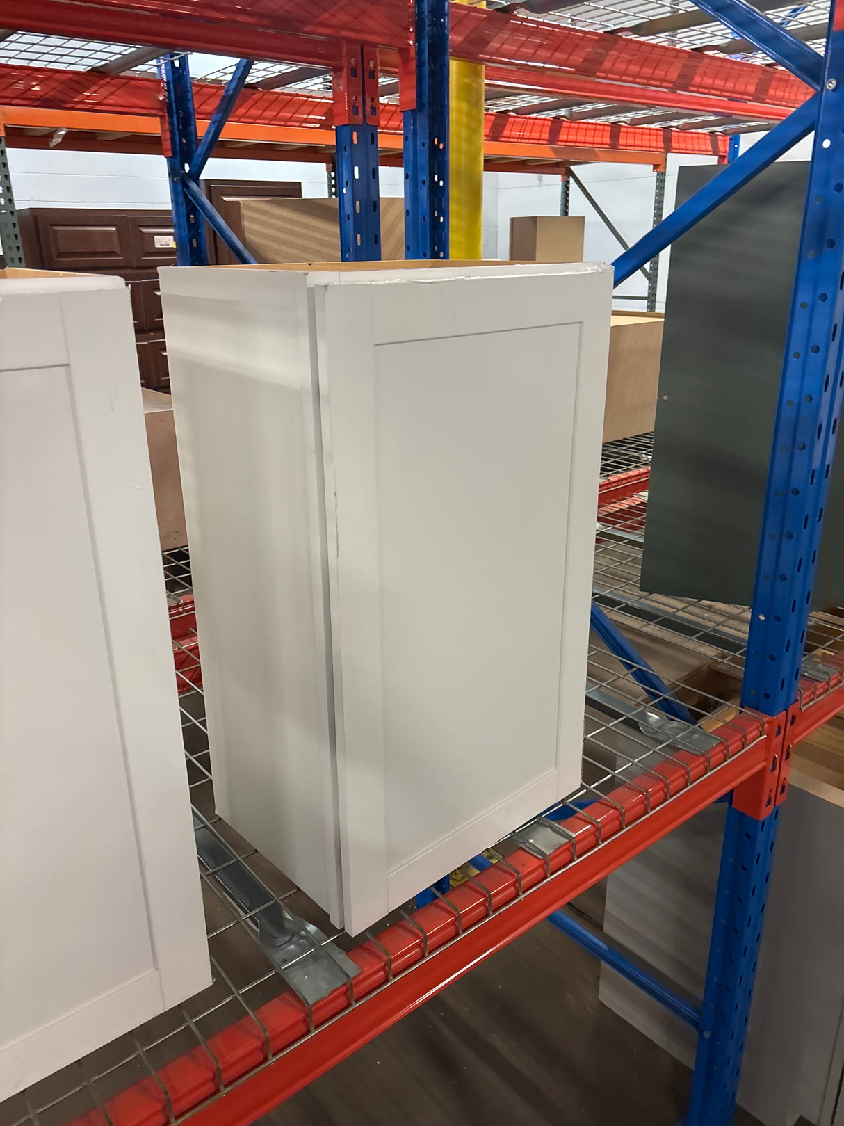 Westfield Feather White Shaker Stock Assembled Wall Kitchen Cabinet (18 in. W x 12 in. D x 30 in. H)