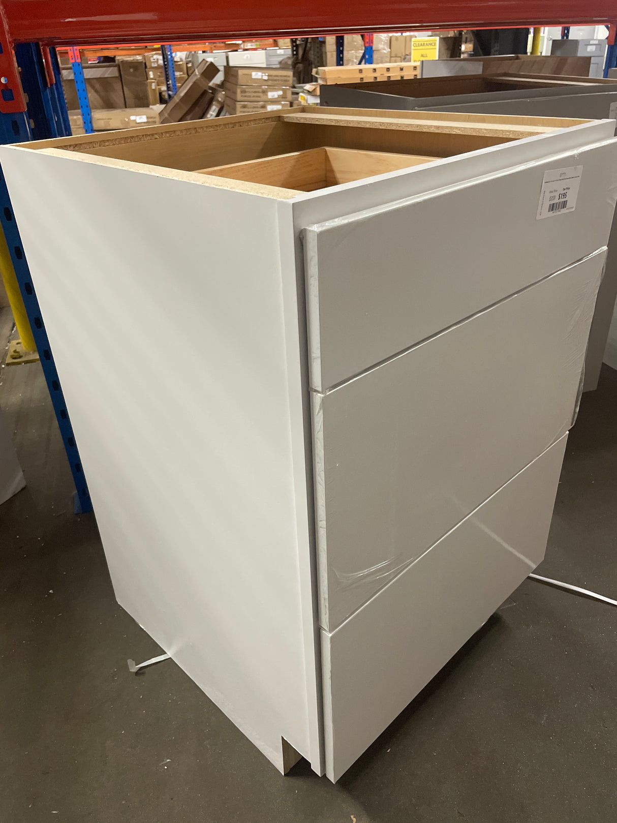 Westfield 24 in. W x 24 in. D x 35 in. H Shaker Stock Drawer Base Kitchen Cabinet in Feather White