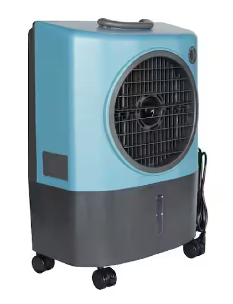 1,300 CFM 2-Speed Portable Evaporative Cooler (Swamp Cooler) for 500 sq. ft. in Ice Blue