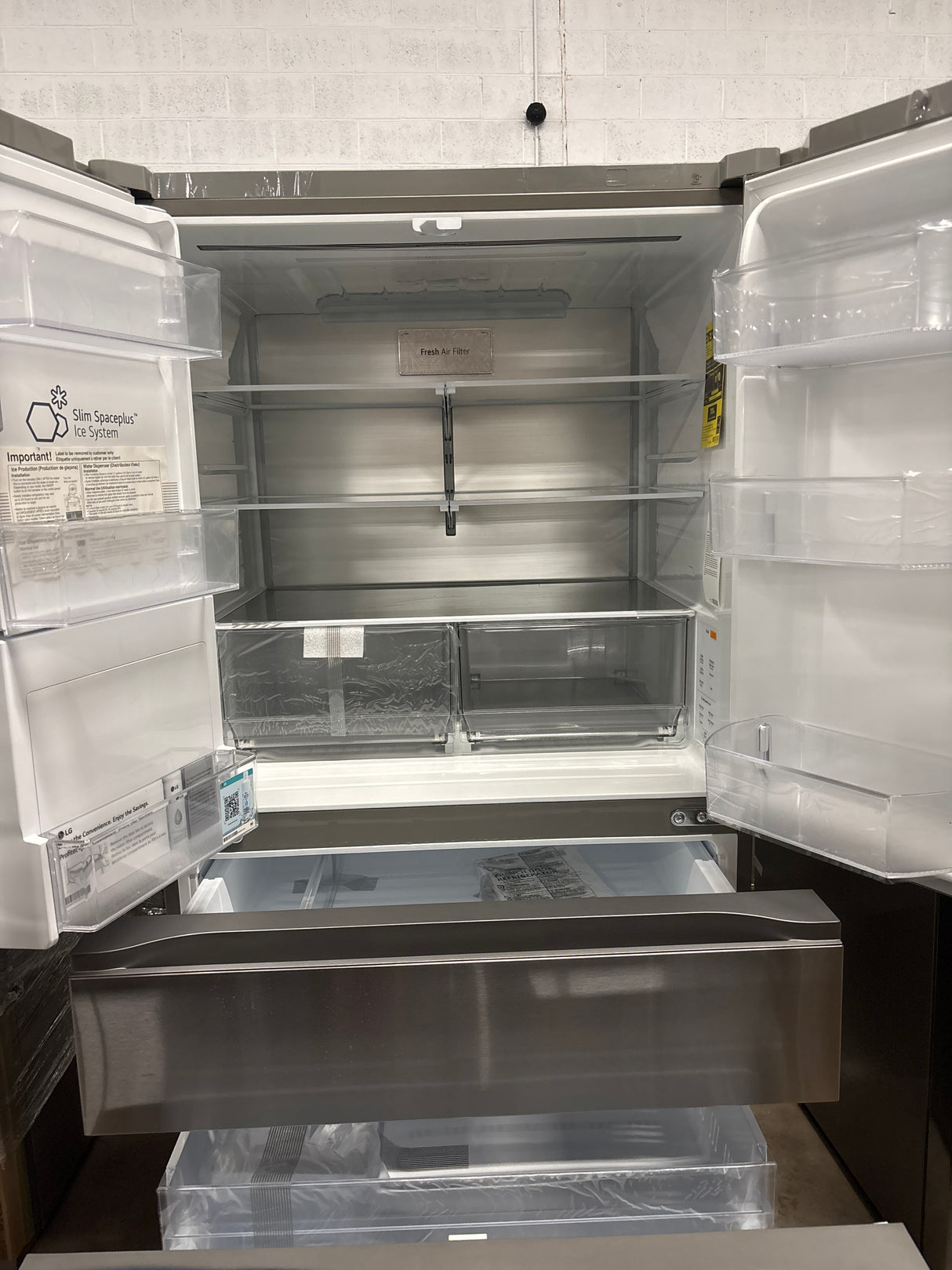 LG 29 cu. ft. Smart Standard-Depth MAX 4-Door French Door Refrigerator with Full-Convert Drawer