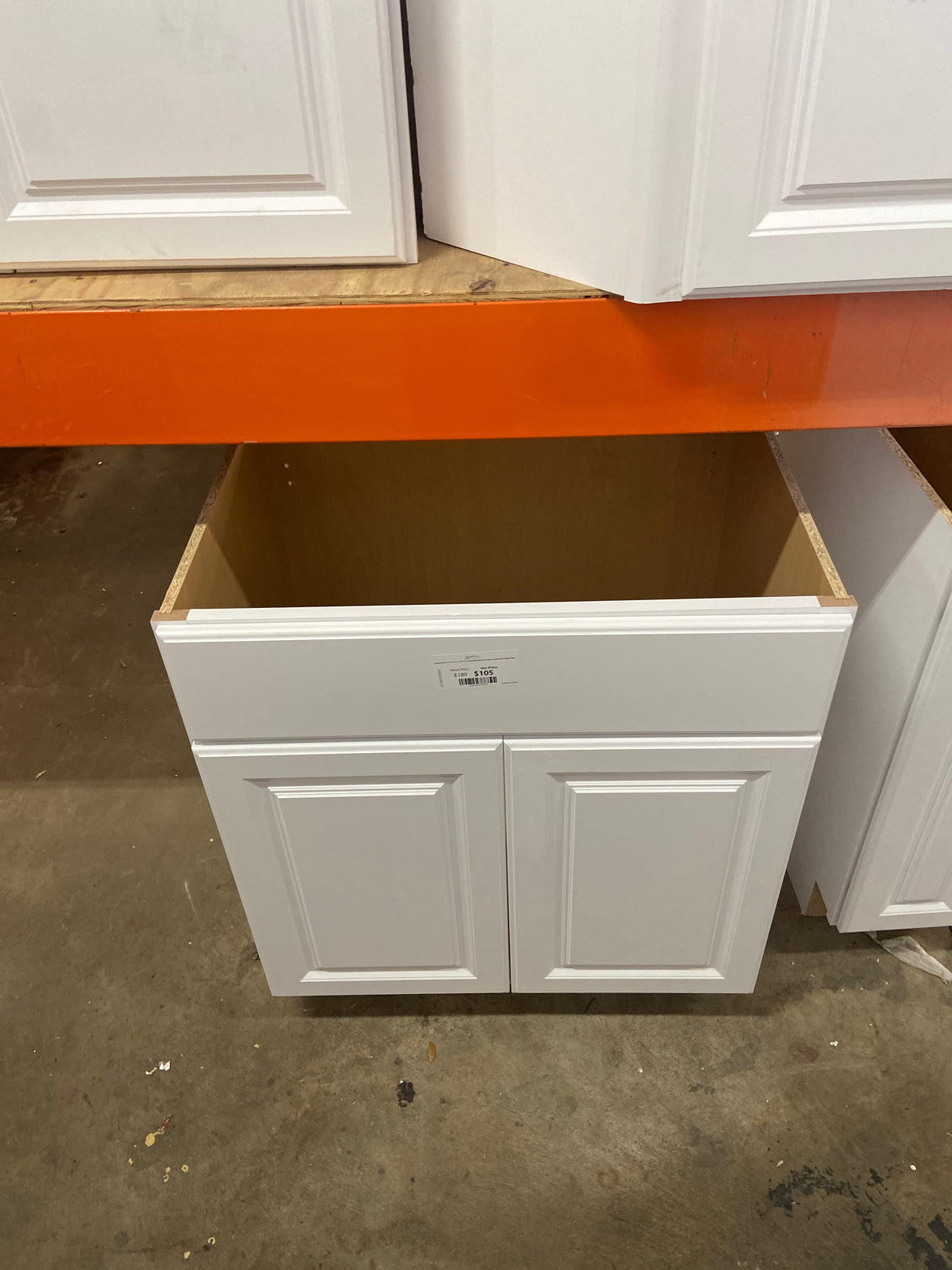 Hampton 30 in. W x 21 in. D x 34.5 in. H Assembled Bath Base Cabinet in Satin White without Shelf