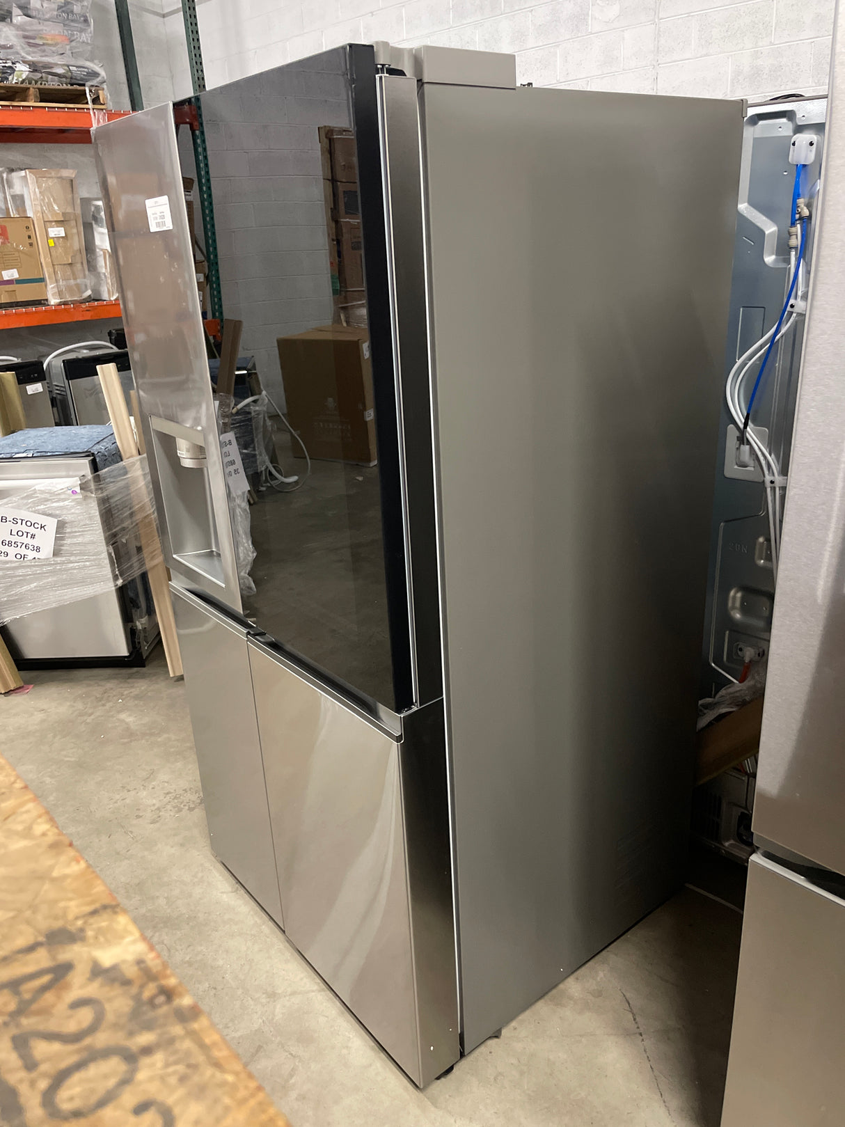 LG 27 cu.ft. Smart Side-By-Side InstaView Door-in-Door Refrigerator with Craft Ice in Stainless Steel
