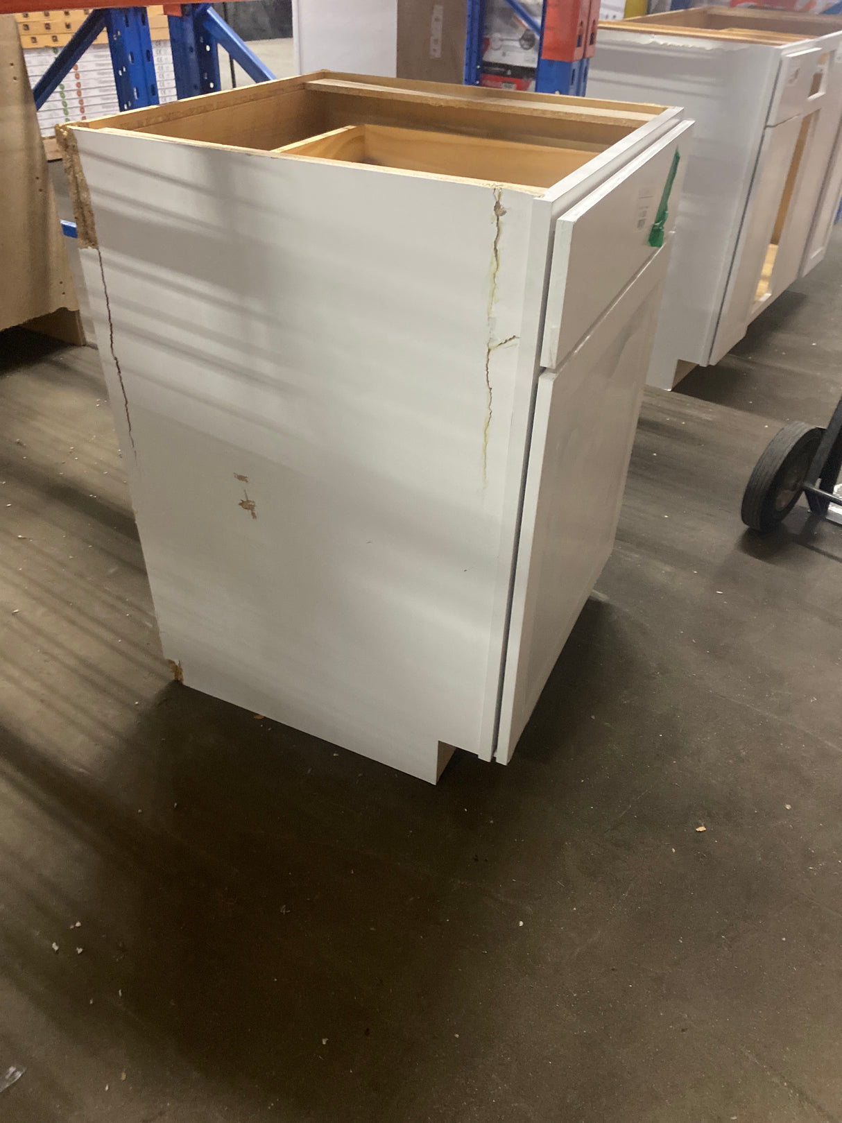 Westfield Feather White Shaker Stock Assembled Base Kitchen Cabinet (24 in. W x 23.75 in. D x 35 in. H)