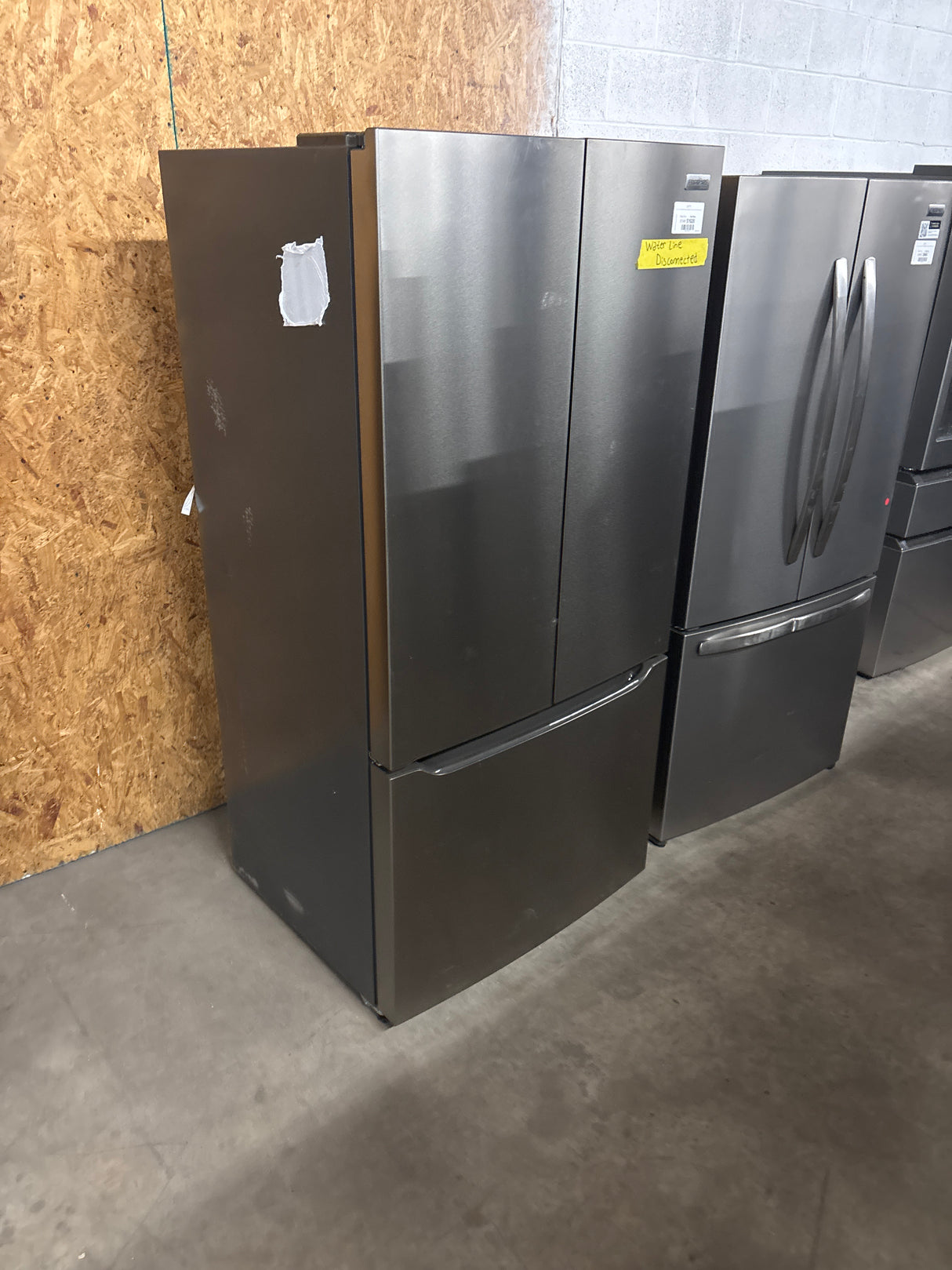 33 in. 20 cu. ft. Counter-Depth French Door Refrigerator in Stainless Steel Look with CrispSeal crispers
