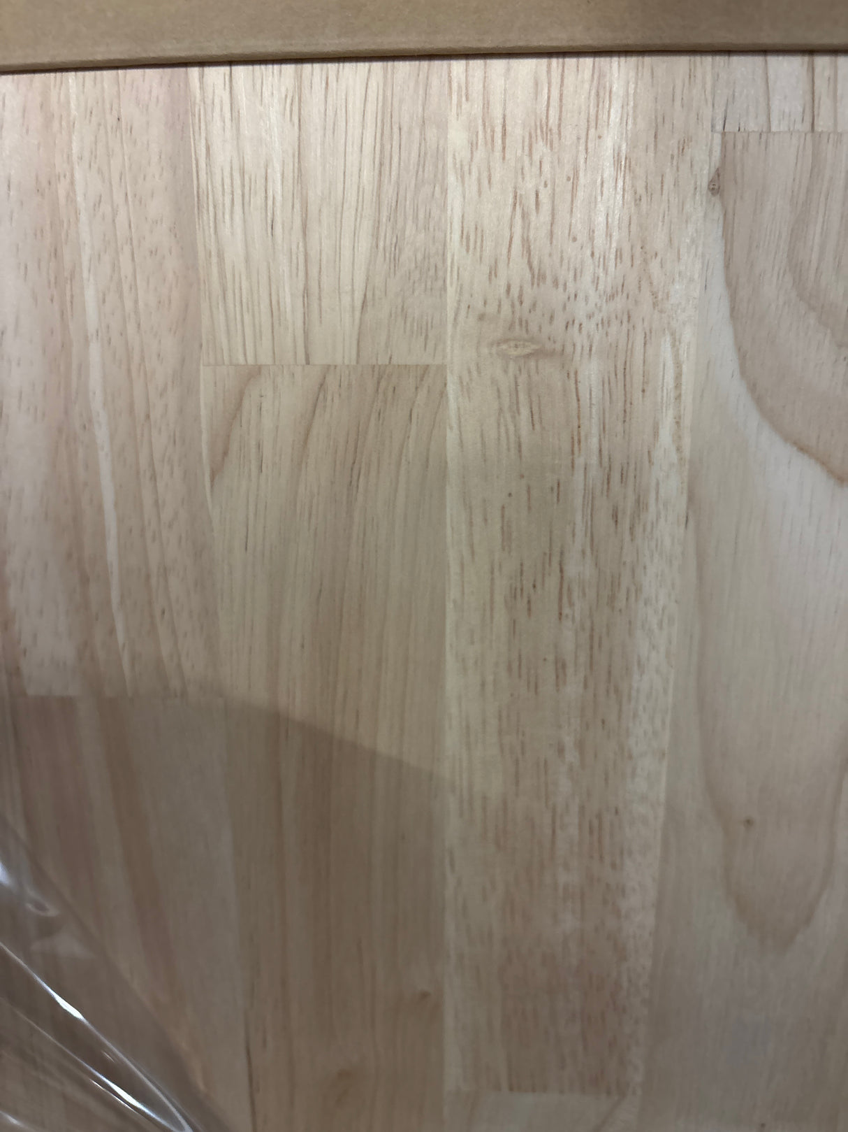 4 ft. L x 25 in. D Unfinished Hevea Solid Wood Butcher Block Countertop With Square Edge