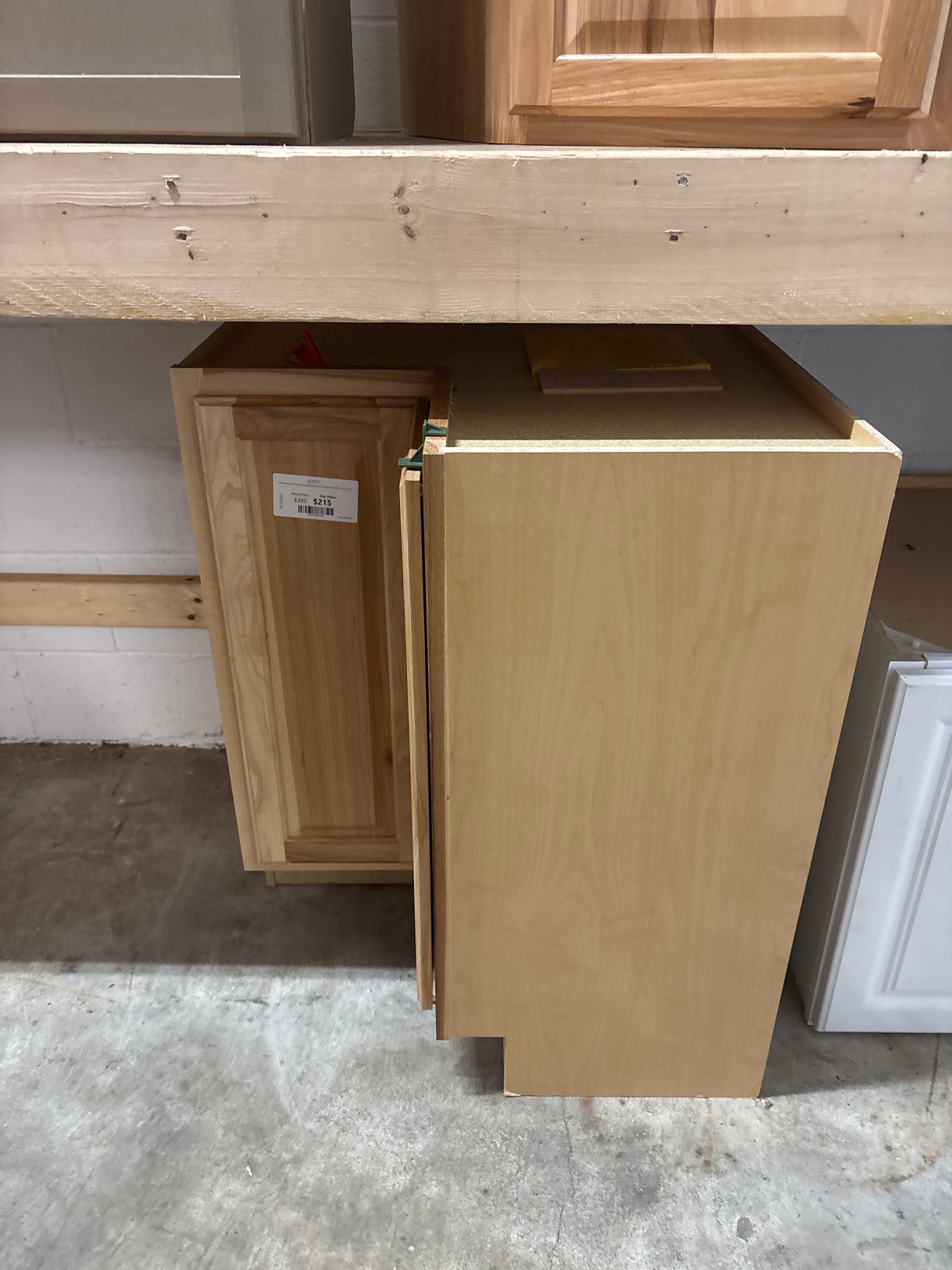 Hampton Natural Hickory Raised Panel Assembled Lazy Susan Corner Base Kitchen Cabinet (28.5 in. x 34.5 in. x 16.5 in.)