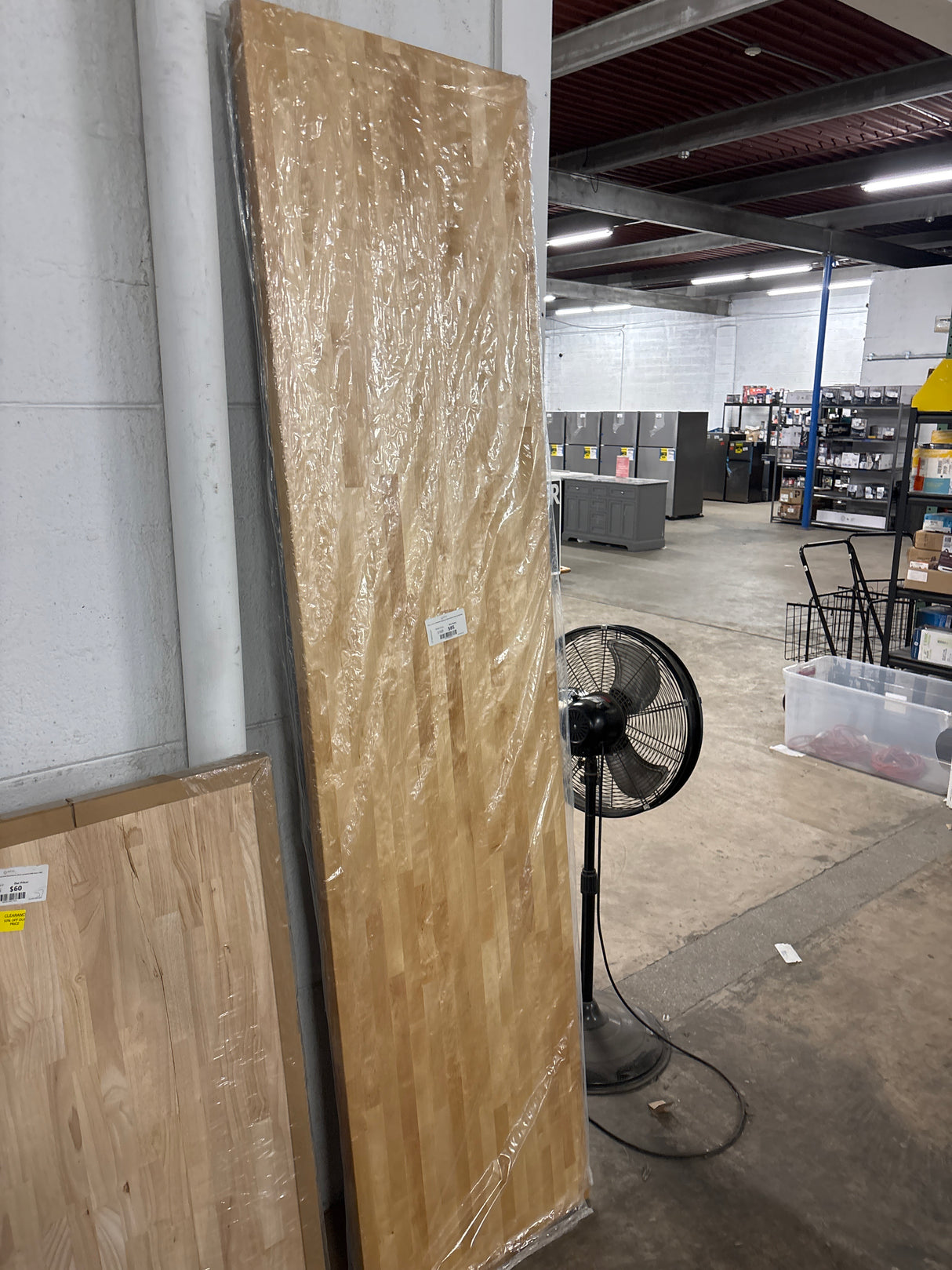 8 ft. L x 25 in. D Finished Engineered Birch Butcher Block Countertop