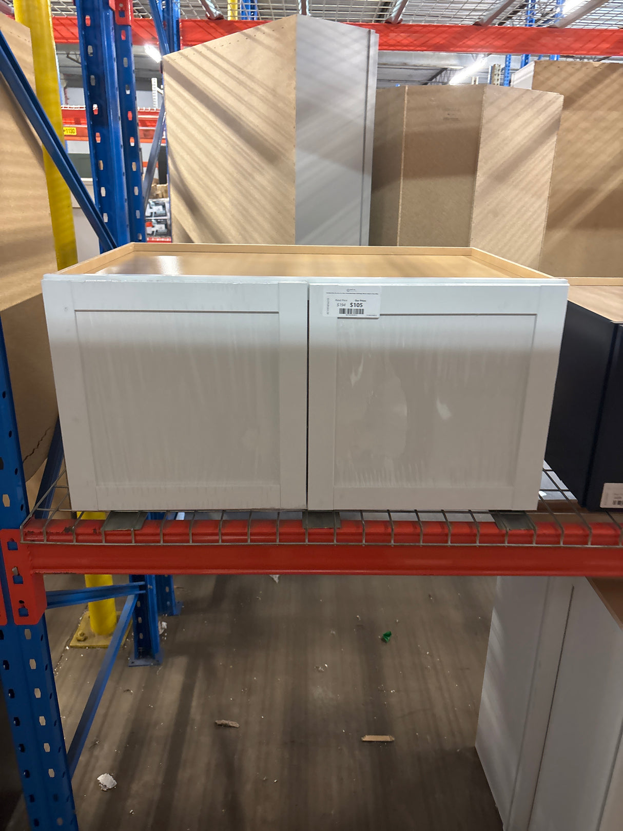 Courtland 36 in. W x 24 in. D x 18 in. H Assembled Shaker Wall Bridge Kitchen Cabinet in Polar White