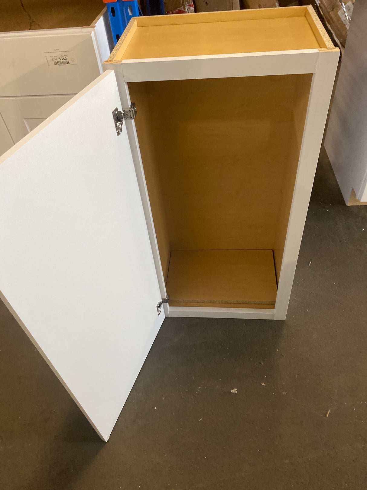 Shaker Satin White Stock Assembled Wall Kitchen Cabinet (18 in. x 36 in. x 12 in.)