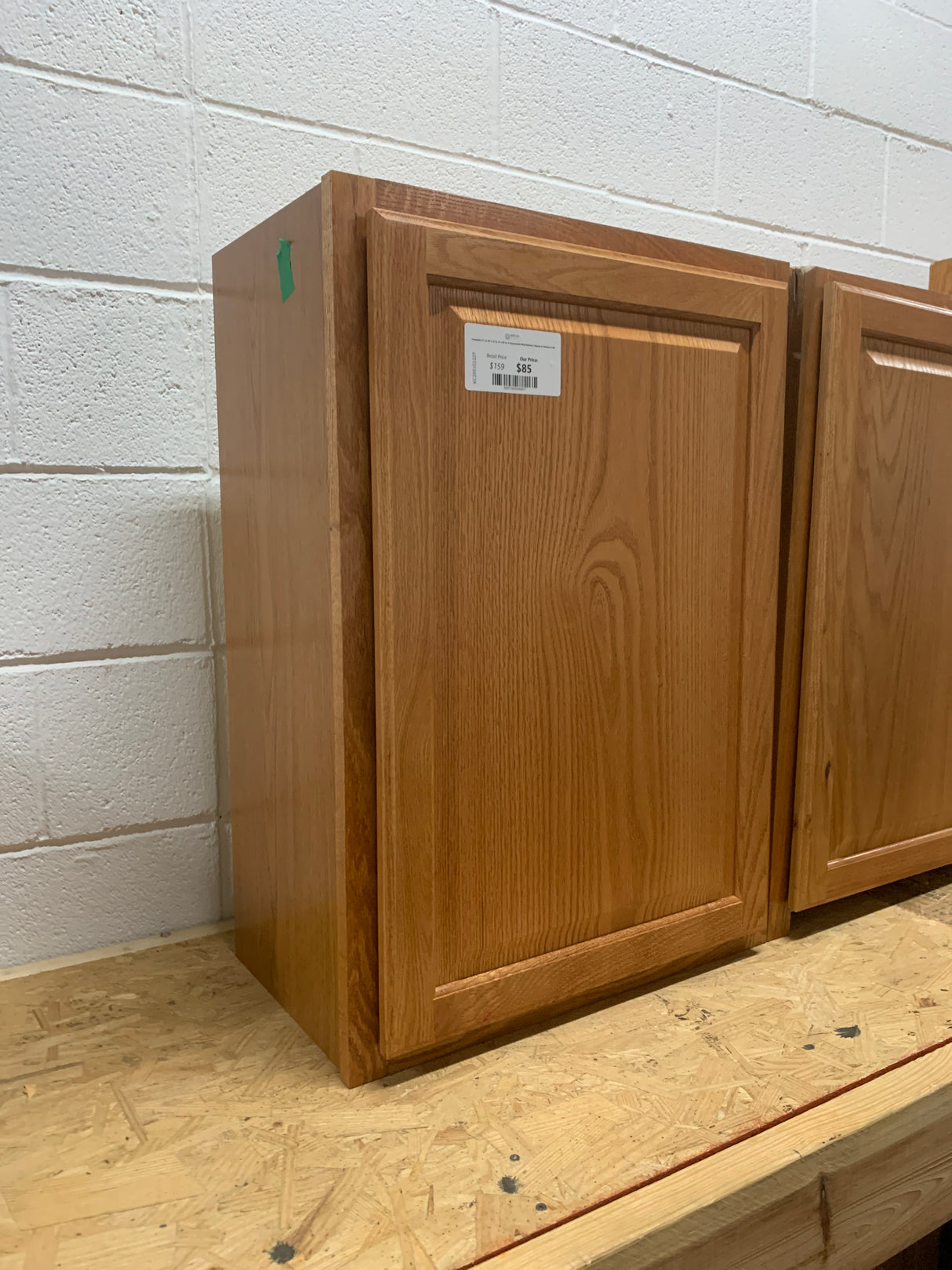 Hampton 21 in. W x 12 in. D x 30 in. H Assembled Wall Kitchen Cabinet in Medium Oak
