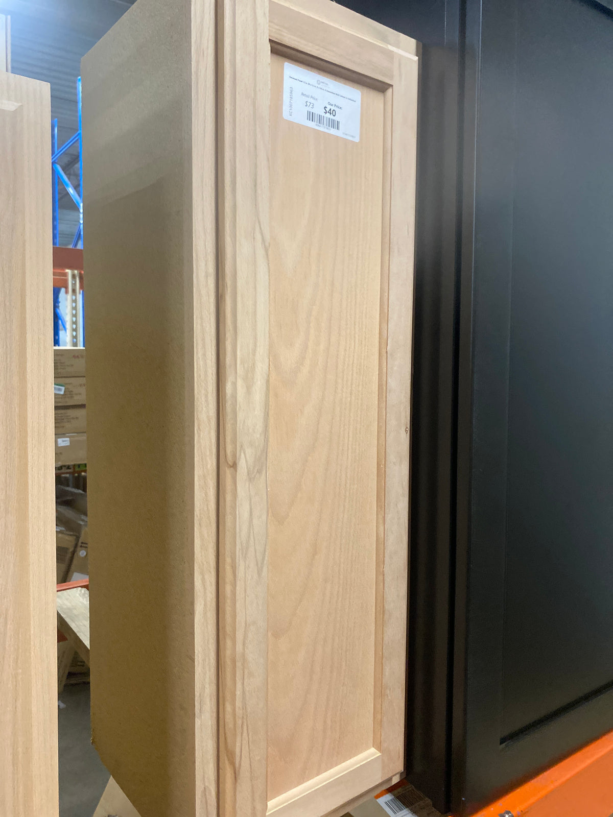 Recessed Panel 12 in. W x 12 in. D x 36 in. H Assembled Wall Cabinet in Unfinished