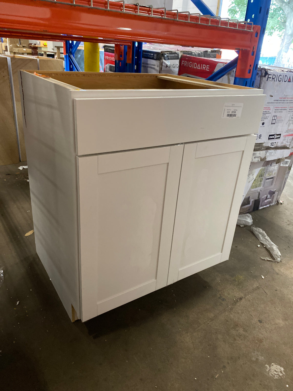 Westfield Feather White Shaker Stock Assembled Base Kitchen Cabinet (30 in. W x 23.75 in. D x 35 in. H)