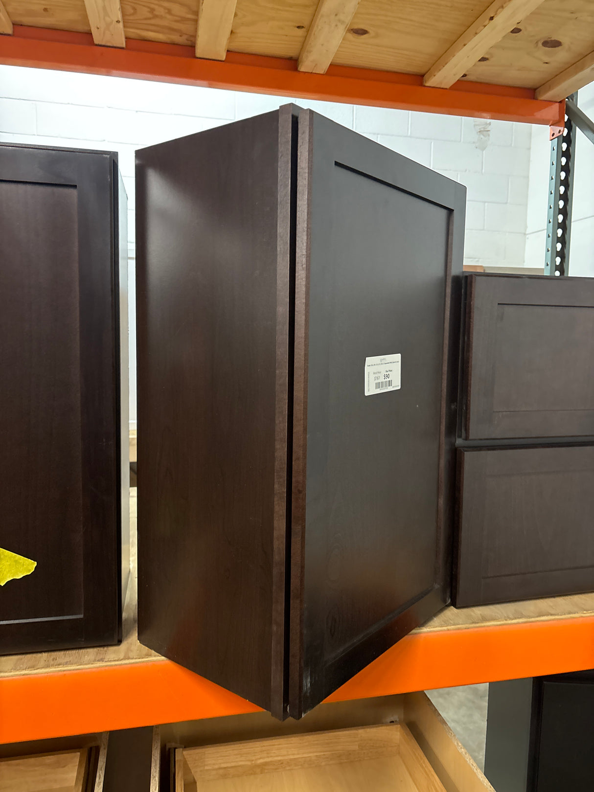 Shaker 18 in. W x 12 in. D x 30 in. H Assembled Wall Cabinet in Java