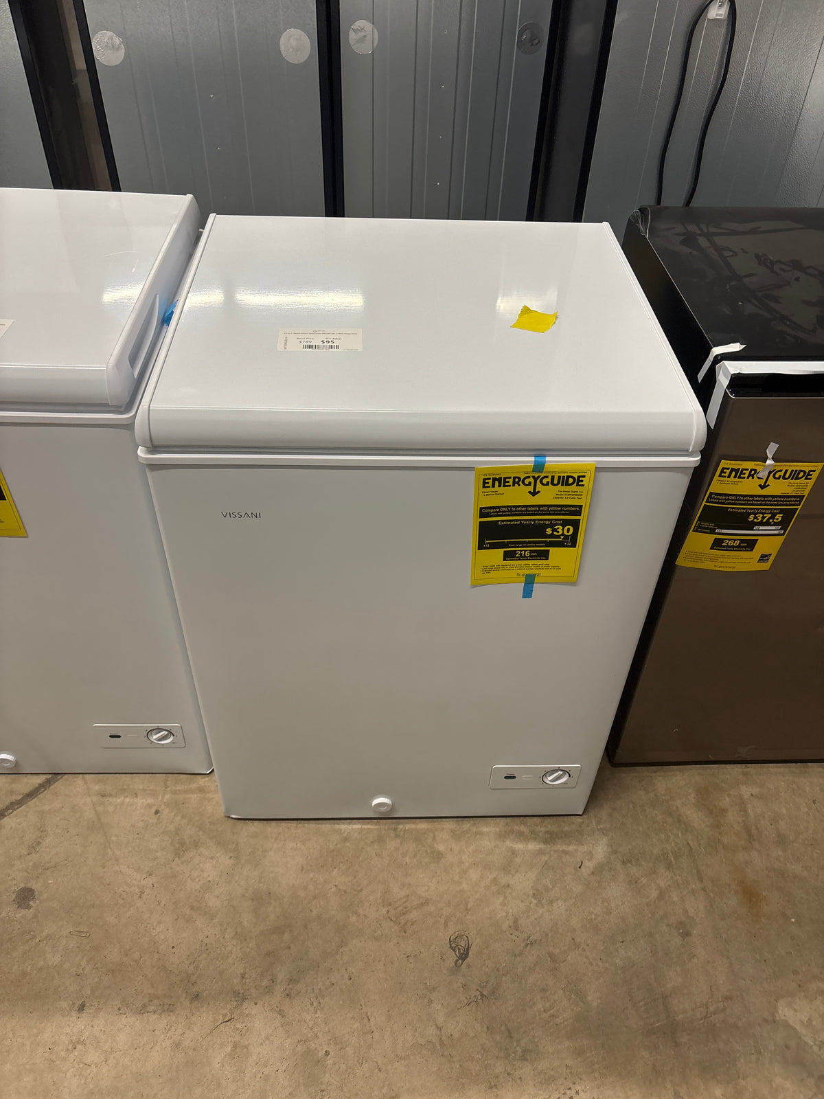5.0 cu. ft. Manual Defrost Chest Freezer with LED Light in White Garage Ready