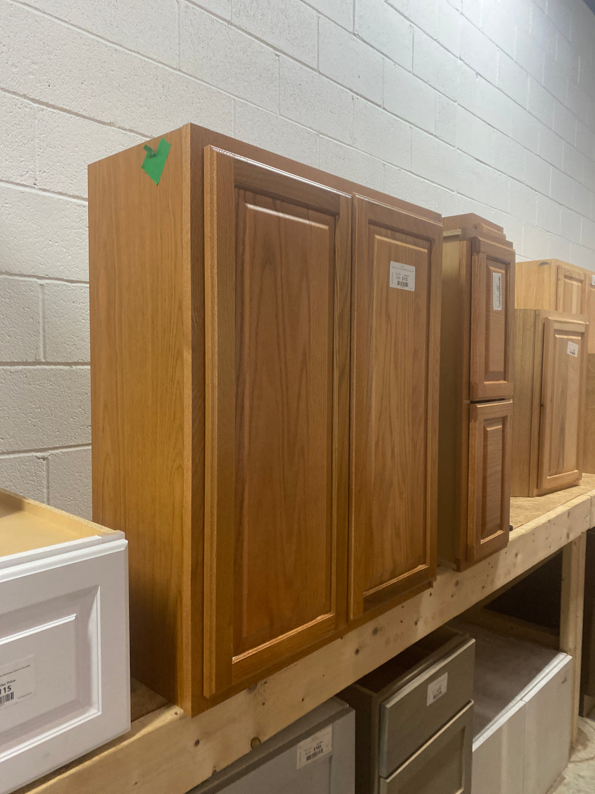 Hampton 30 in. W x 12 in. D x 36 in. H Assembled Wall Cabinet in Medium Oak