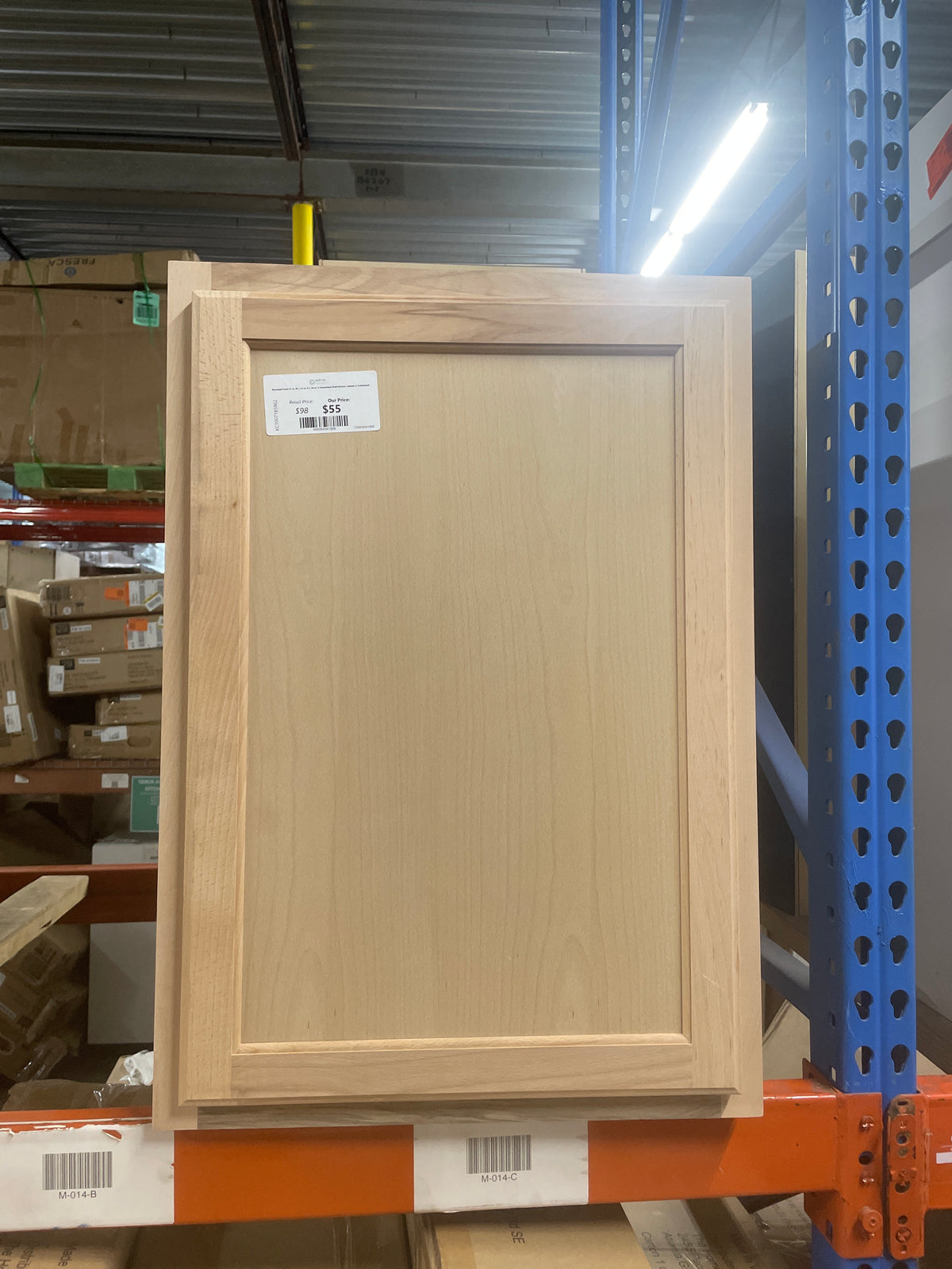 Recessed Panel 21 in. W x 12 in. D x 30 in. H Assembled Wall Kitchen Cabinet in Unfinished