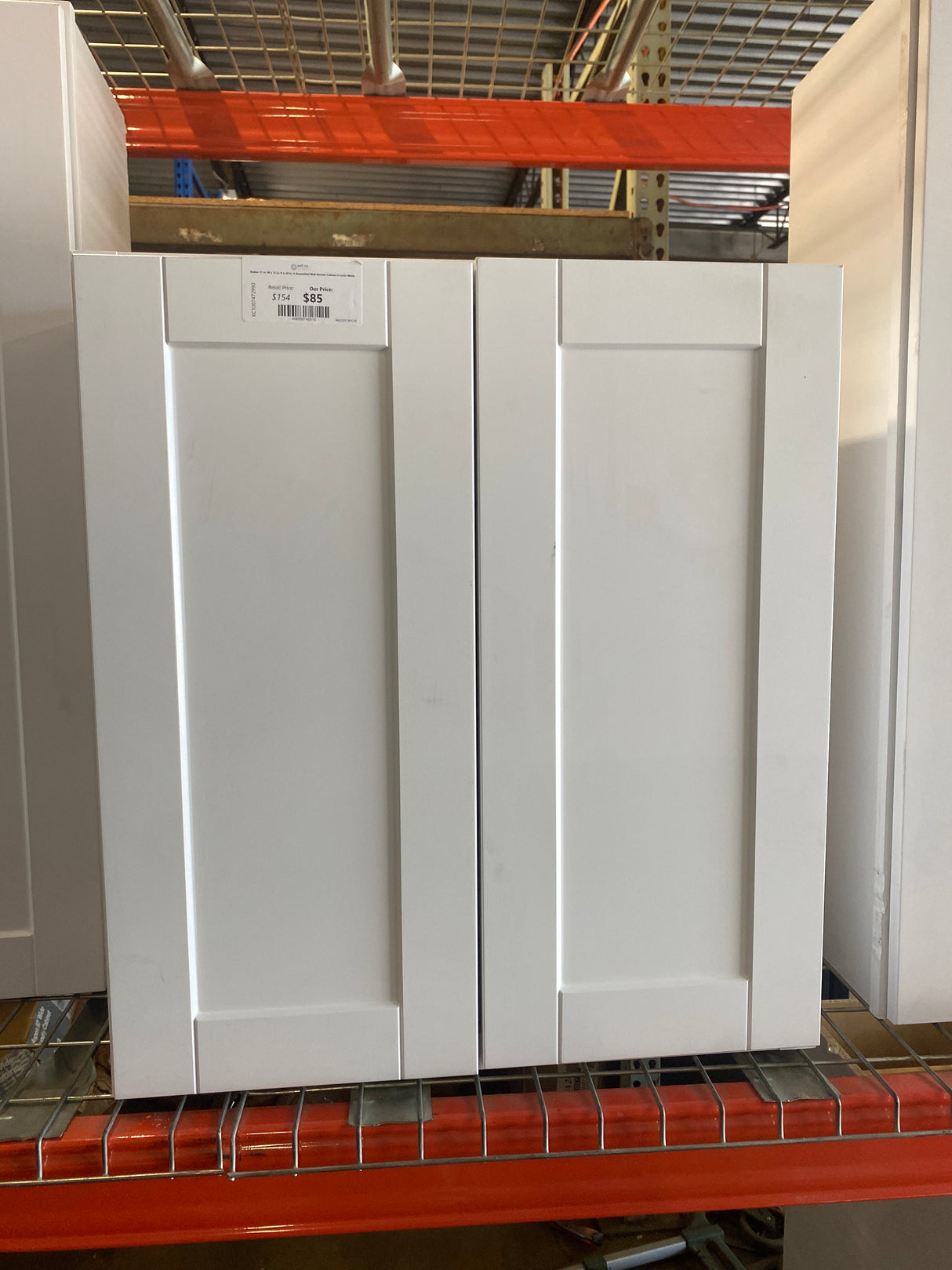 Shaker 27 in. W x 12 in. D x 30 in. H Assembled Wall Kitchen Cabinet in Satin White
