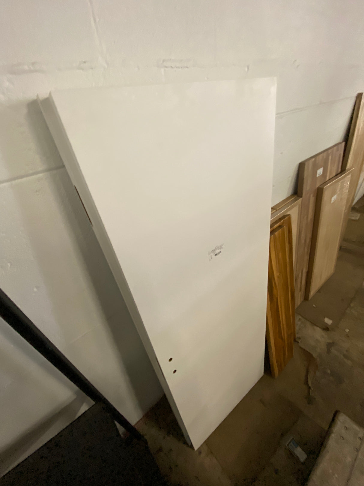 Invisible Reverse Frameless 30in. x 80in. Left-Hand Primed White Wood Single Prehung Interior door w/ Concealed Hinges