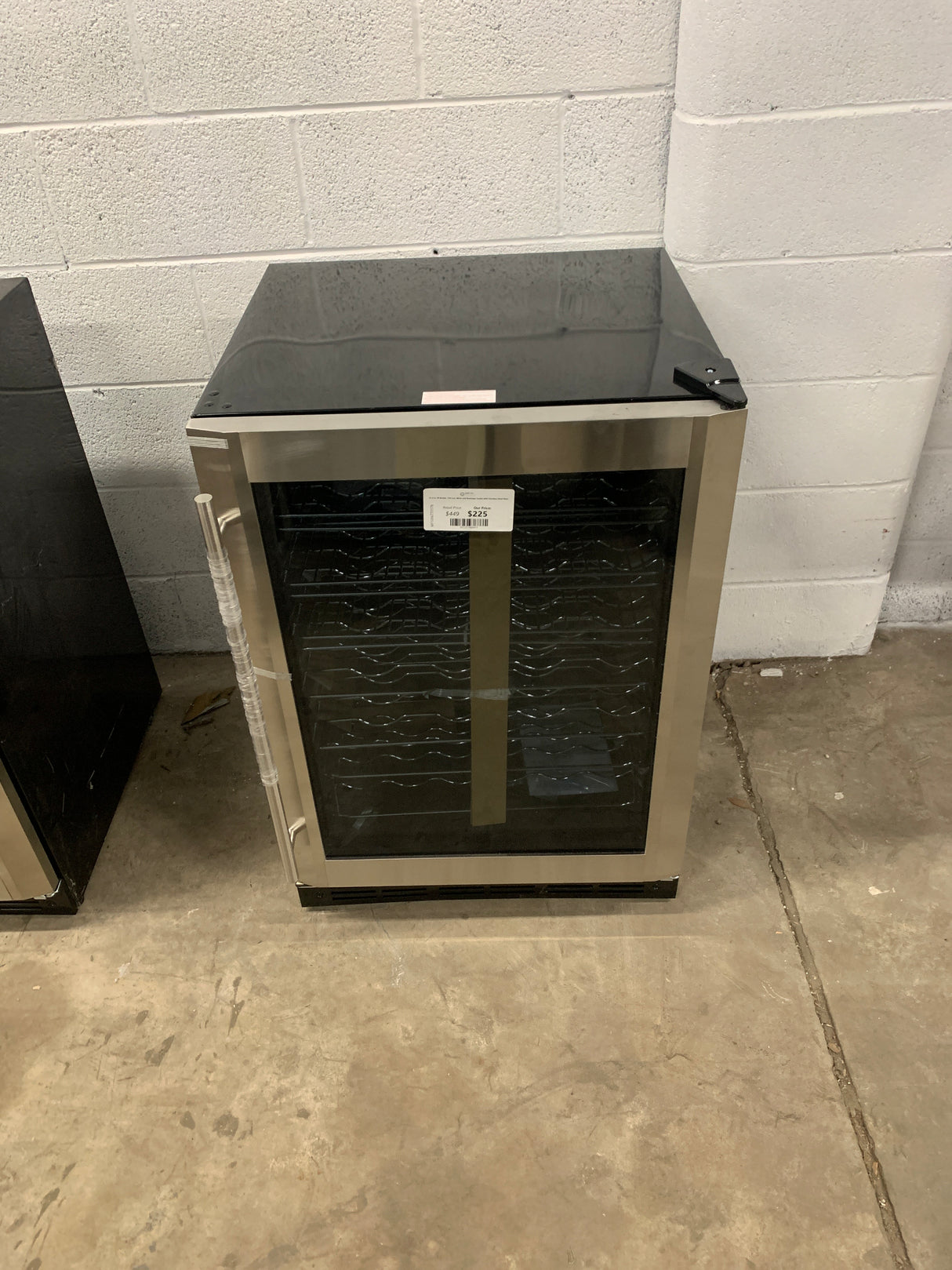 23.4 in. 50 Bottle, 154 Can, Wine and Beverage Cooler with Stainless Steel Door