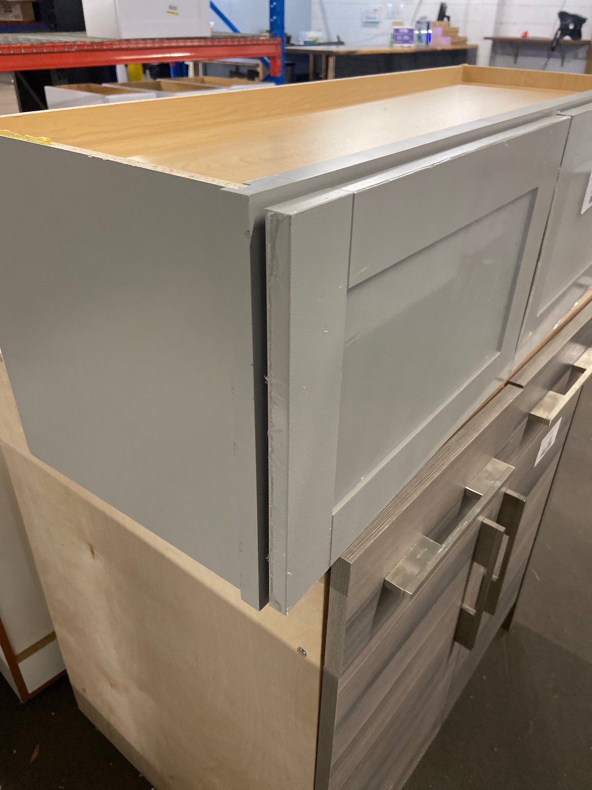 Westfield Dusk Gray Shaker Stock Assembled Wall Kitchen Bridge Cabinet (36 in. W x 12 in. D x 12 in. H)