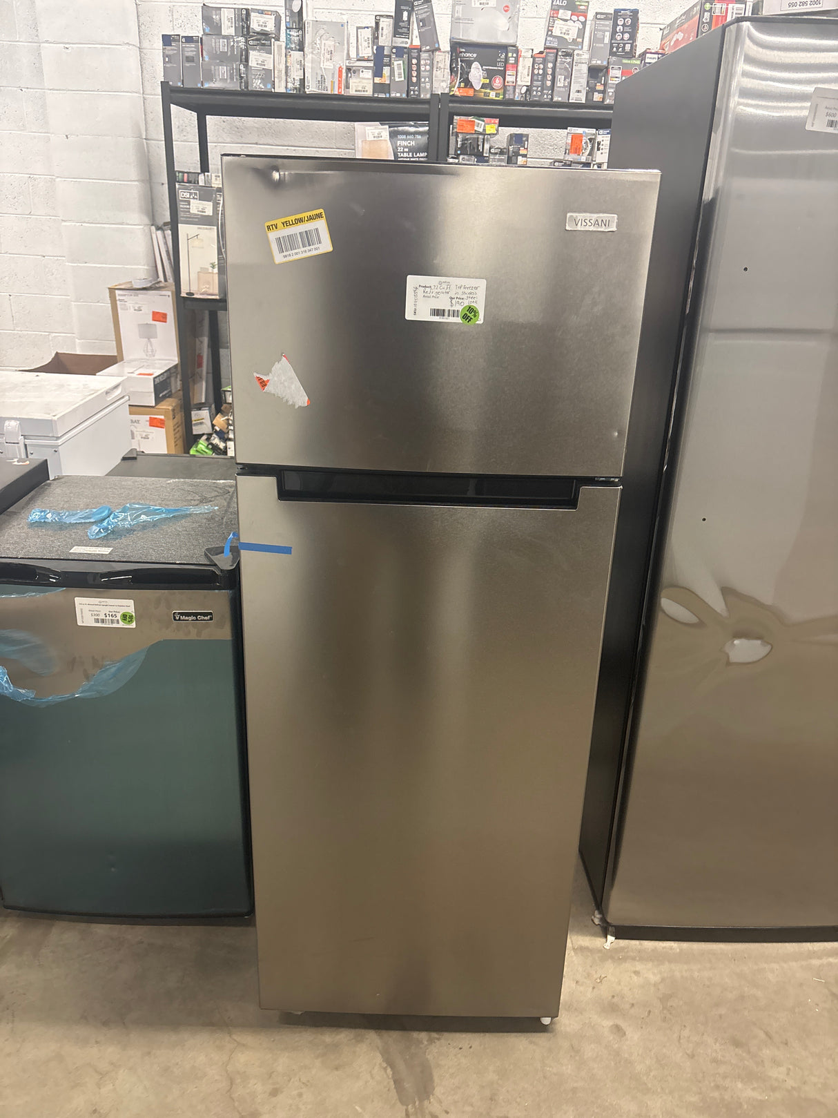 7.2 cu. ft. Top Freezer Refrigerator in Stainless Steel Look