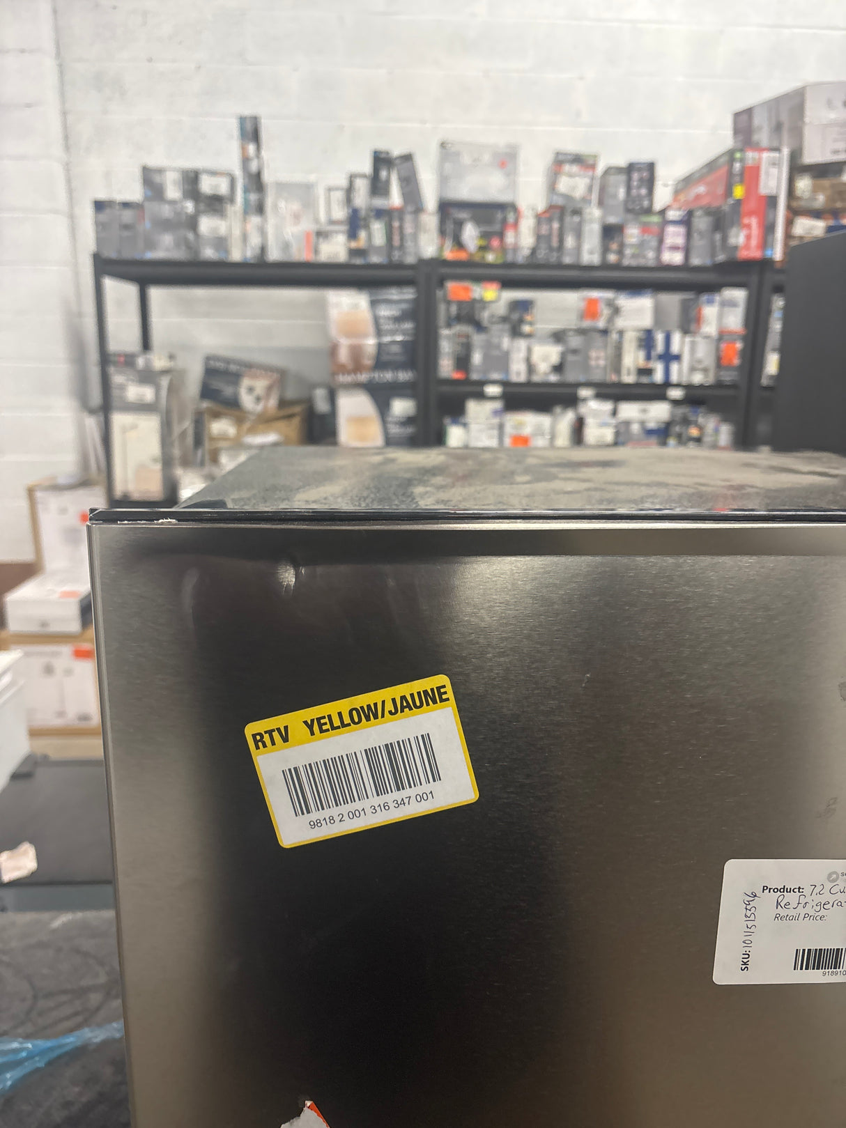 7.2 cu. ft. Top Freezer Refrigerator in Stainless Steel Look
