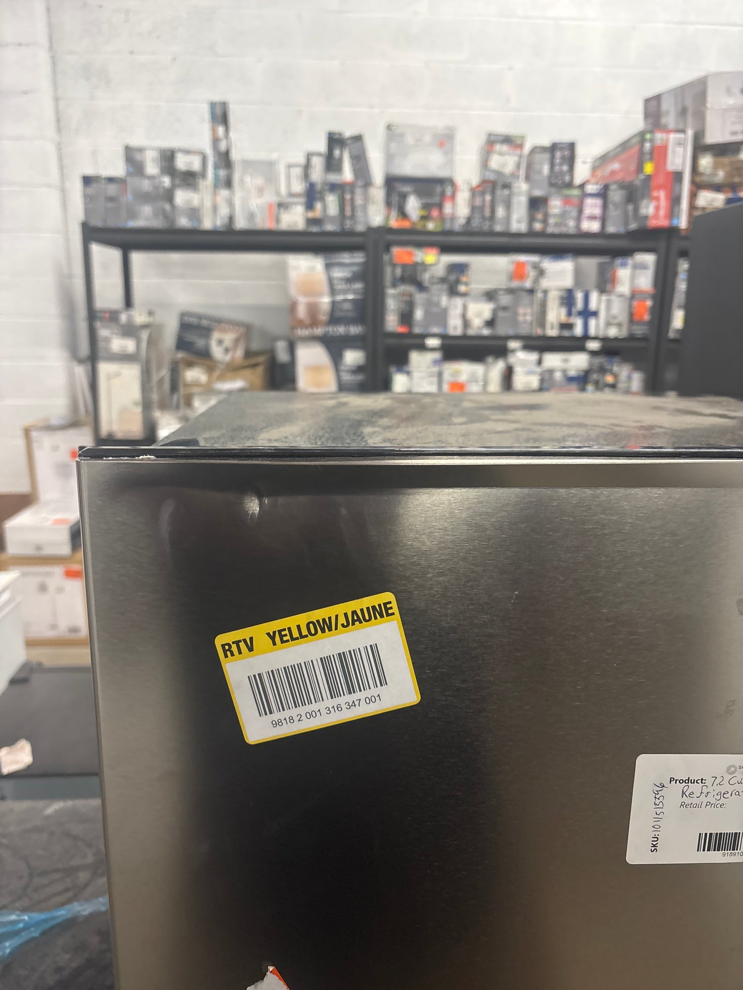 7.2 cu. ft. Top Freezer Refrigerator in Stainless Steel Look