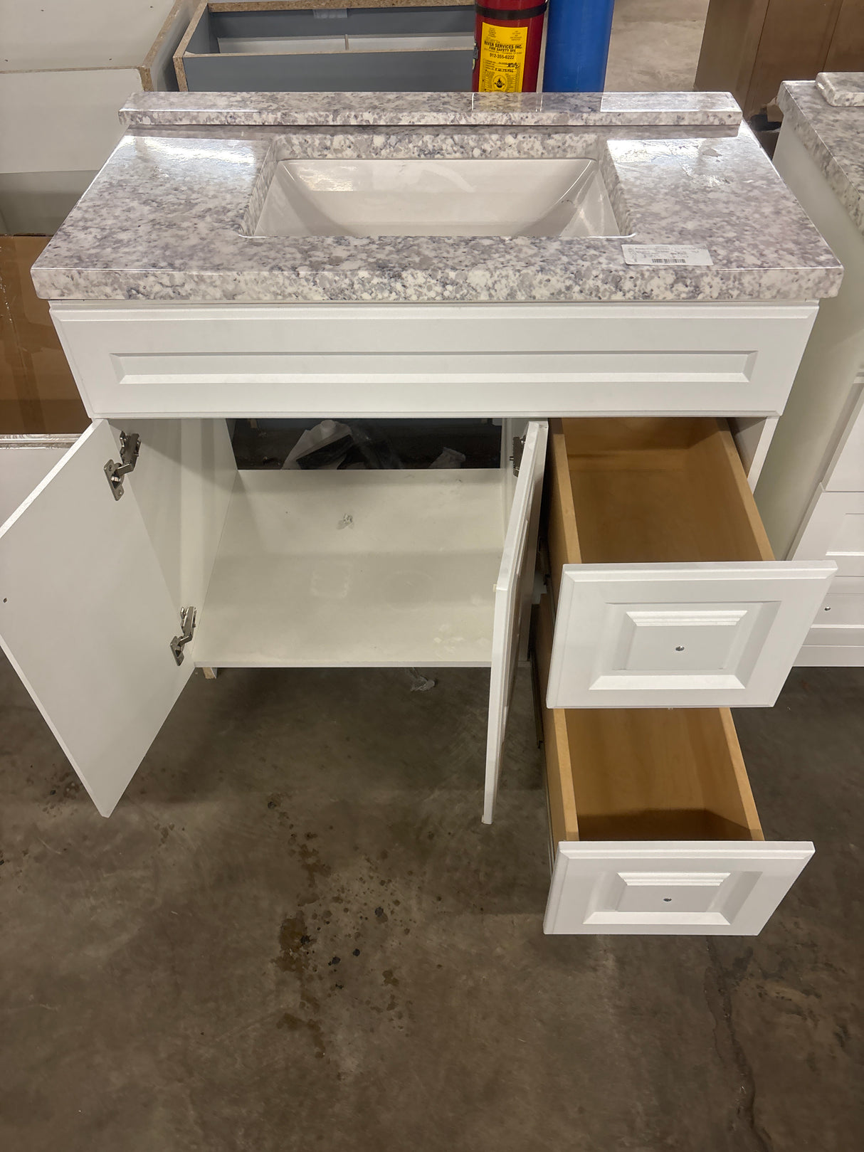 Glensford 36 in. W x 21.65 in. D x 34.21 in. H Bath Vanity Cabinet With Top