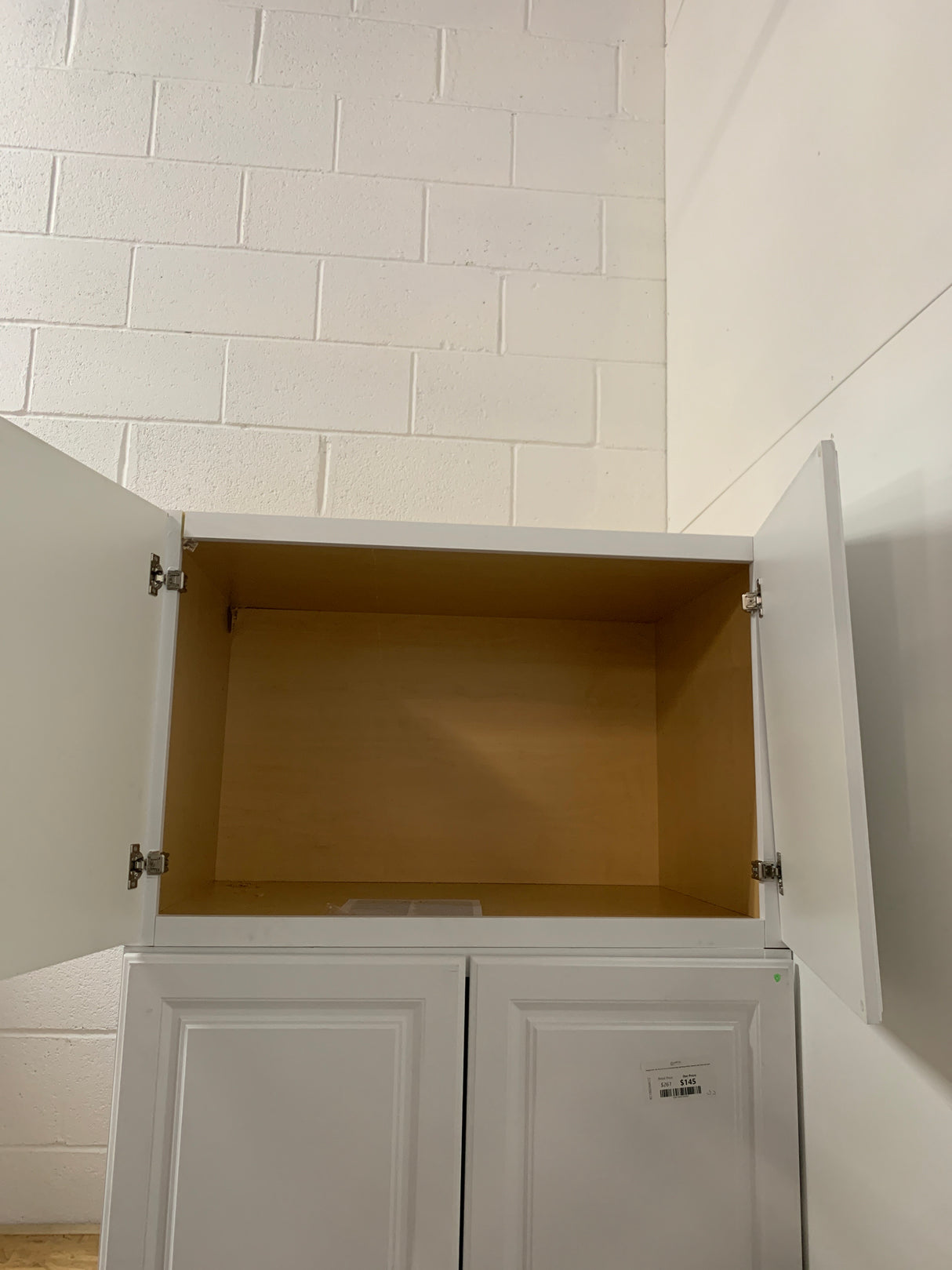 Hampton 36in. W x 24 in. D x 24 in. H Assembled Deep Wall Bridge Kitchen Cabinet in Satin White with Shelf