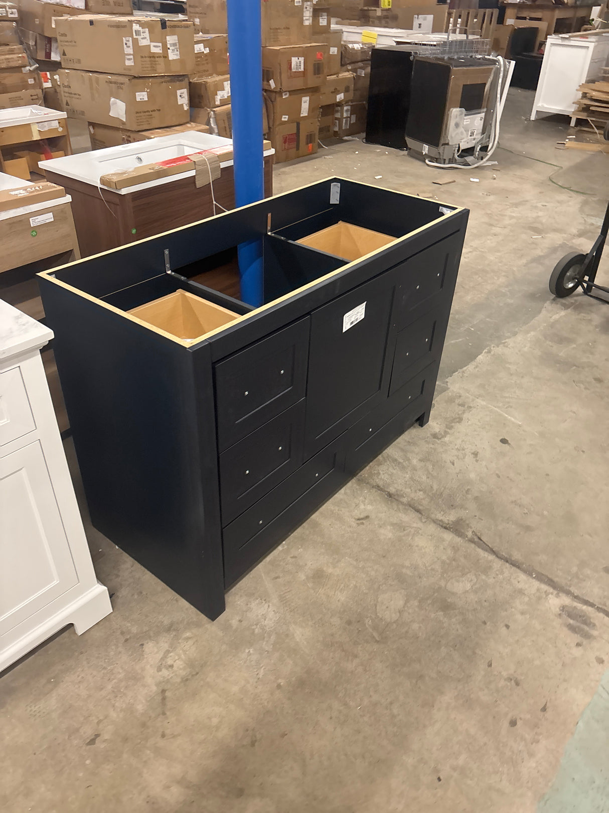 Craye 48 in. W x 22 in. D x 34 in. H Freestanding Bath Vanity Cabinet without Top in Deep Blue