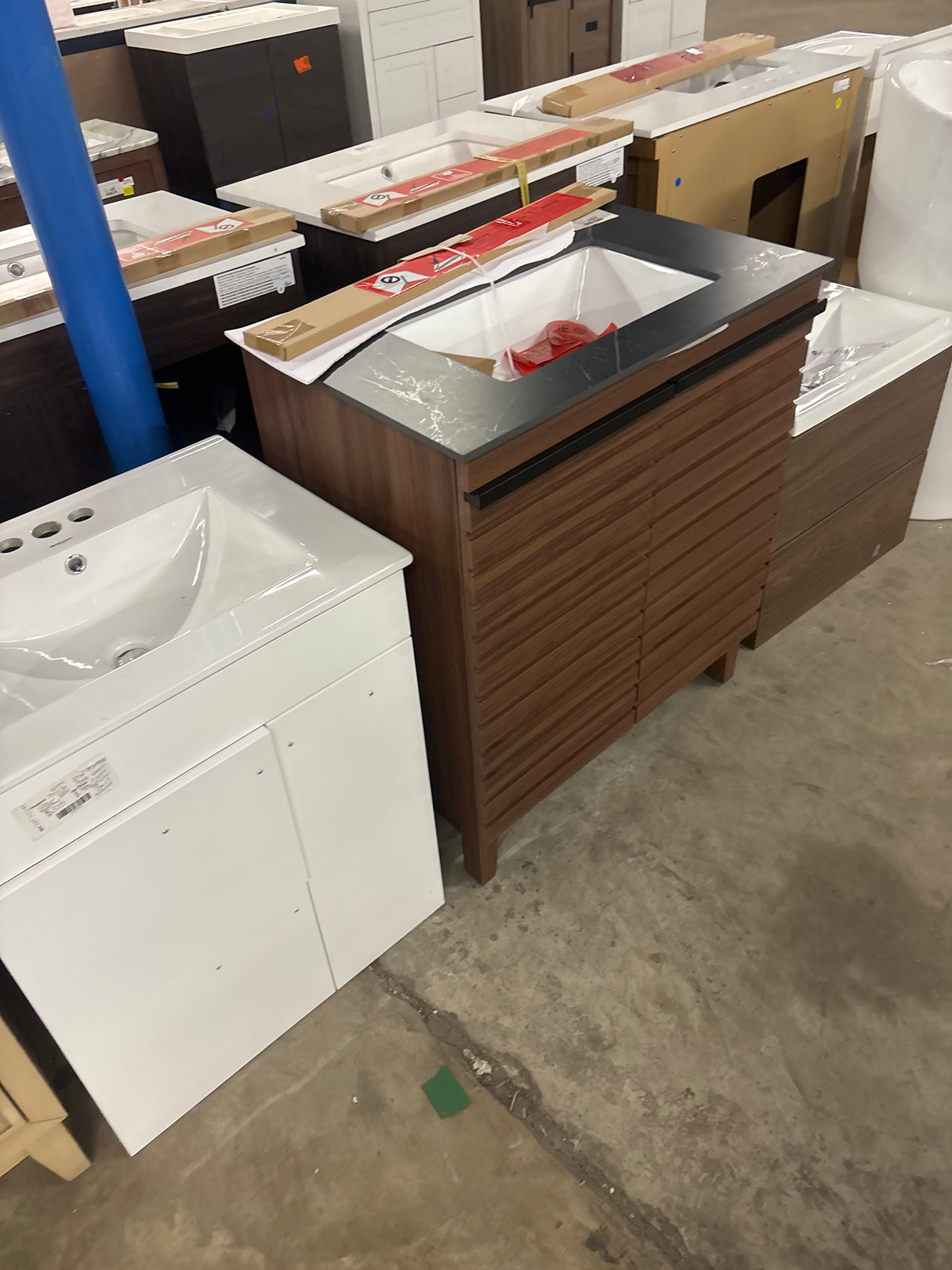 Rydal 30 in. Single Sink Spiced Walnut Bath Vanity with Black Sintered Stone Top (Assembled)