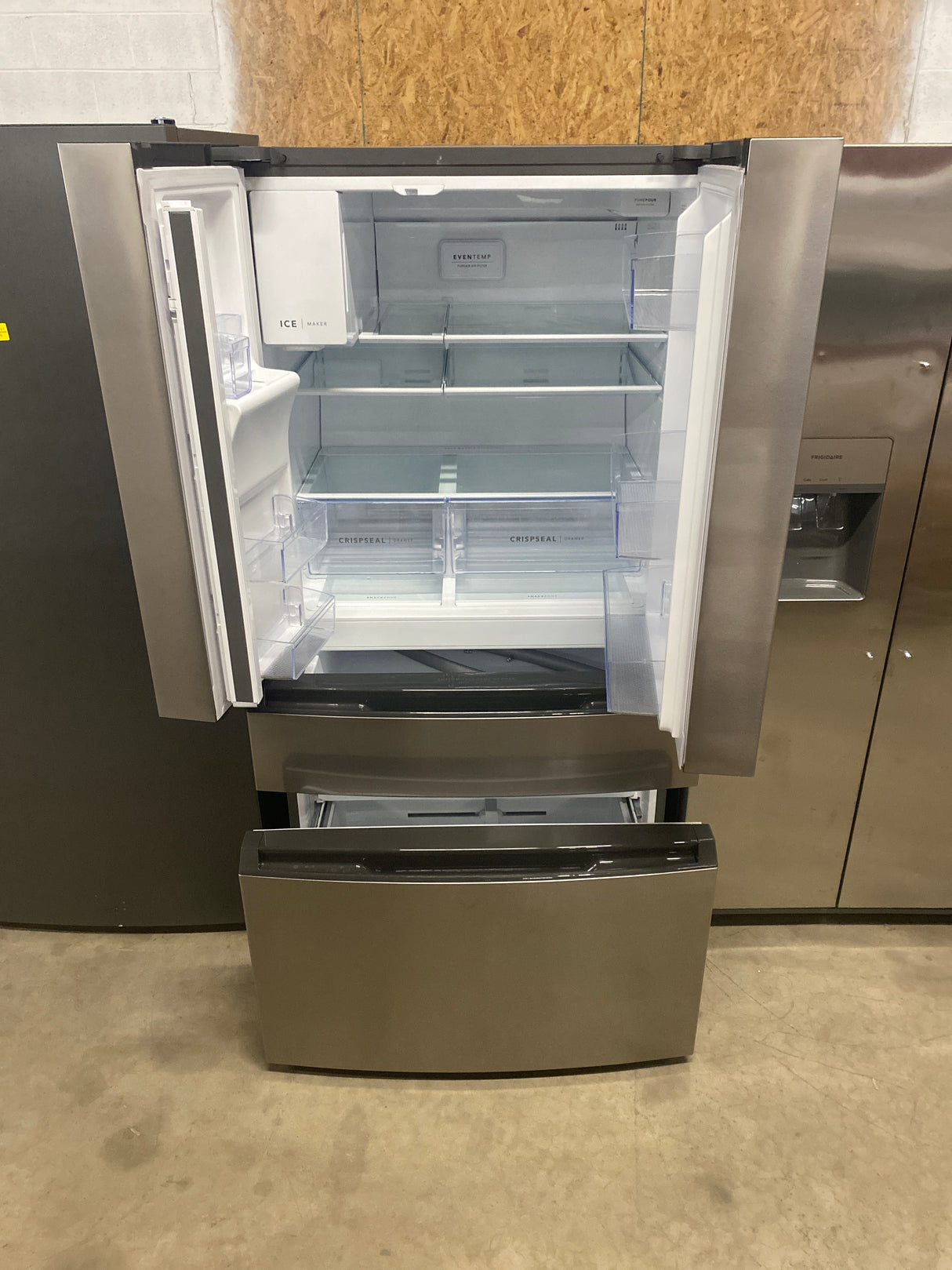 36 in. 26 cu. ft. Standard-Depth 4-Door French Door Refrigerator in Fingerprint-Resistant Stainless Steel Look