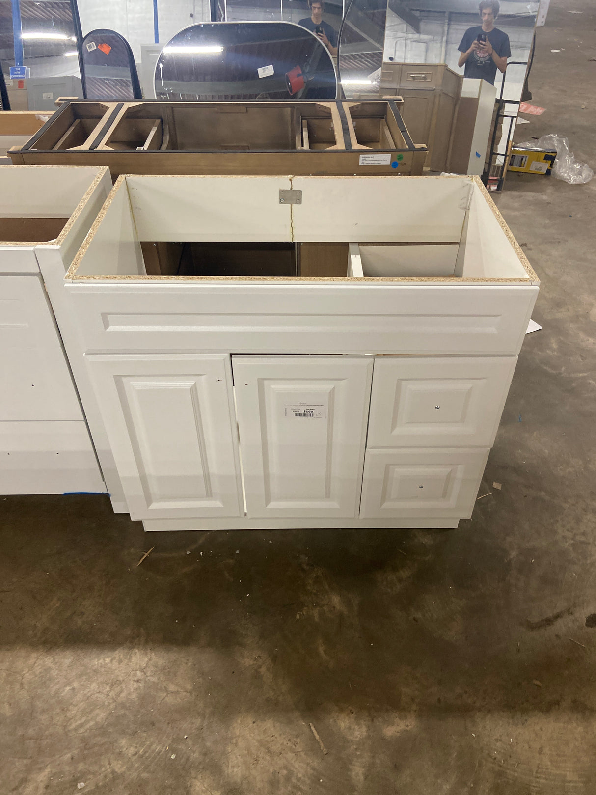 Glensford 36 in. W x 21.65 in. D x 34.21 in. H Bath Vanity Cabinet Only in White