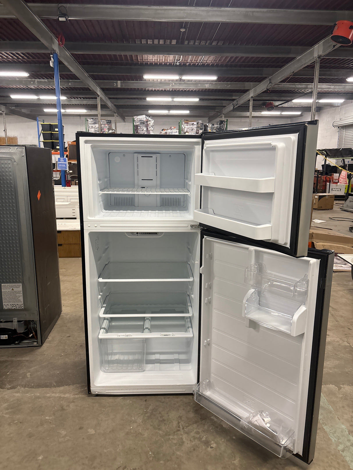 18.1 cu. ft. Top Freezer Refrigerator in Fingerprint Resistant Stainless Look, Garage Ready