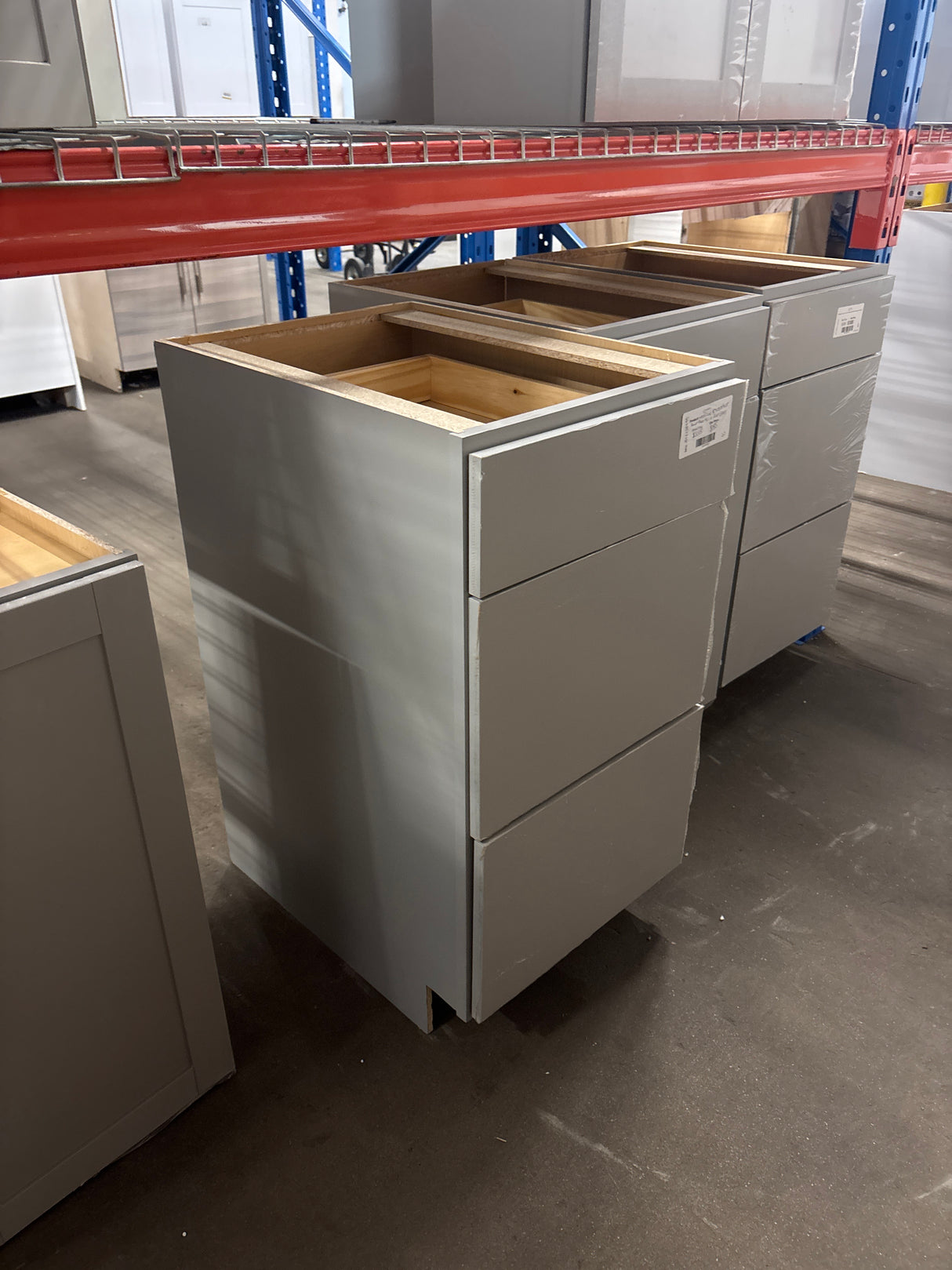 Westfield 18 in. W x 23.75 in. D x 35 in. H Shaker Stock Drawer Base Kitchen Cabinet in Dusk Gray