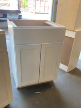 Load image into Gallery viewer, Courtland Shaker Assembled 24.00 in. Sink Bath Vanity Cabinet Only in Polar White
