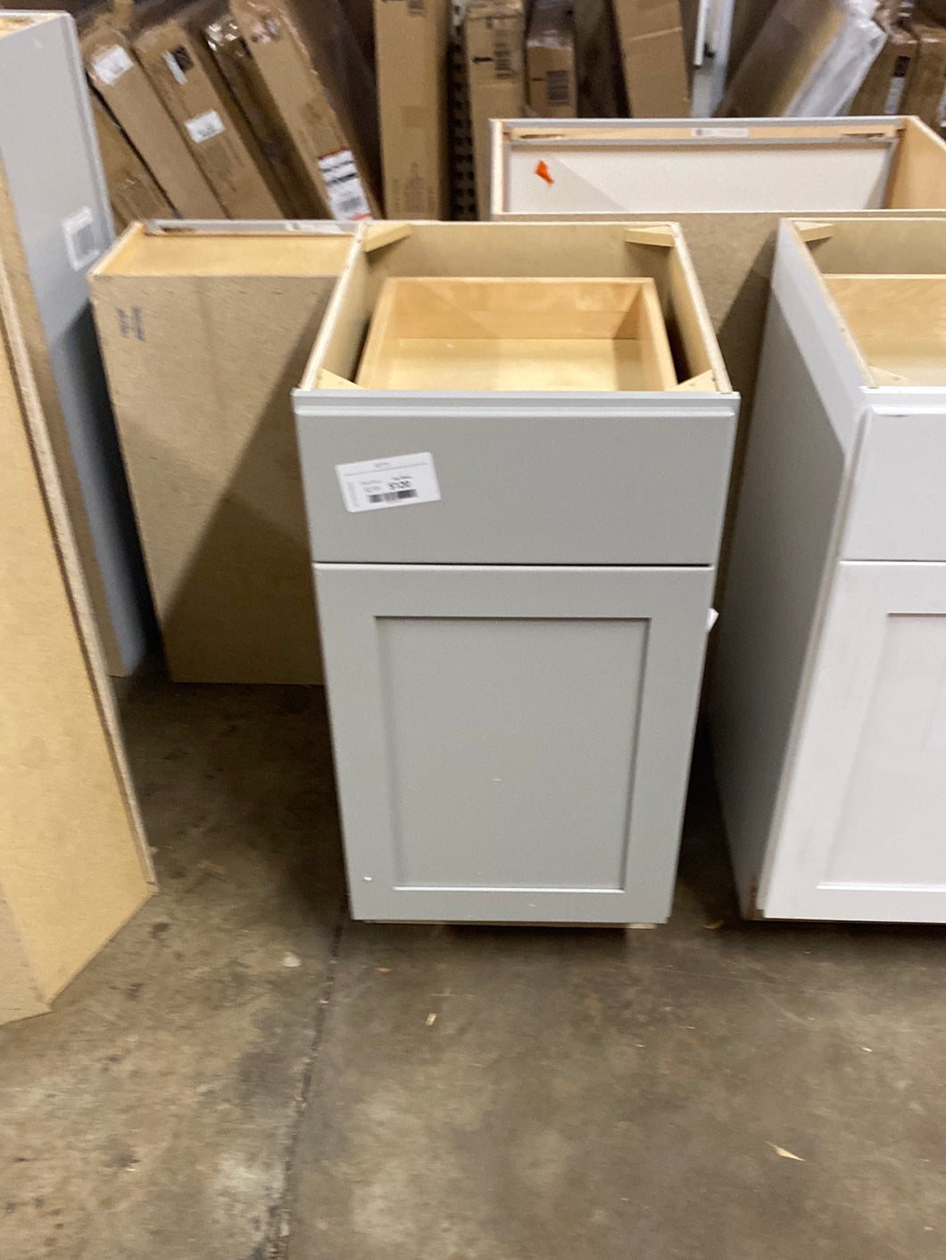 Avondale 18 in. W x 24 in. D x 34.5 in. H Ready to Assemble Plywood Shaker Base Kitchen Cabinet in Dove Gray
